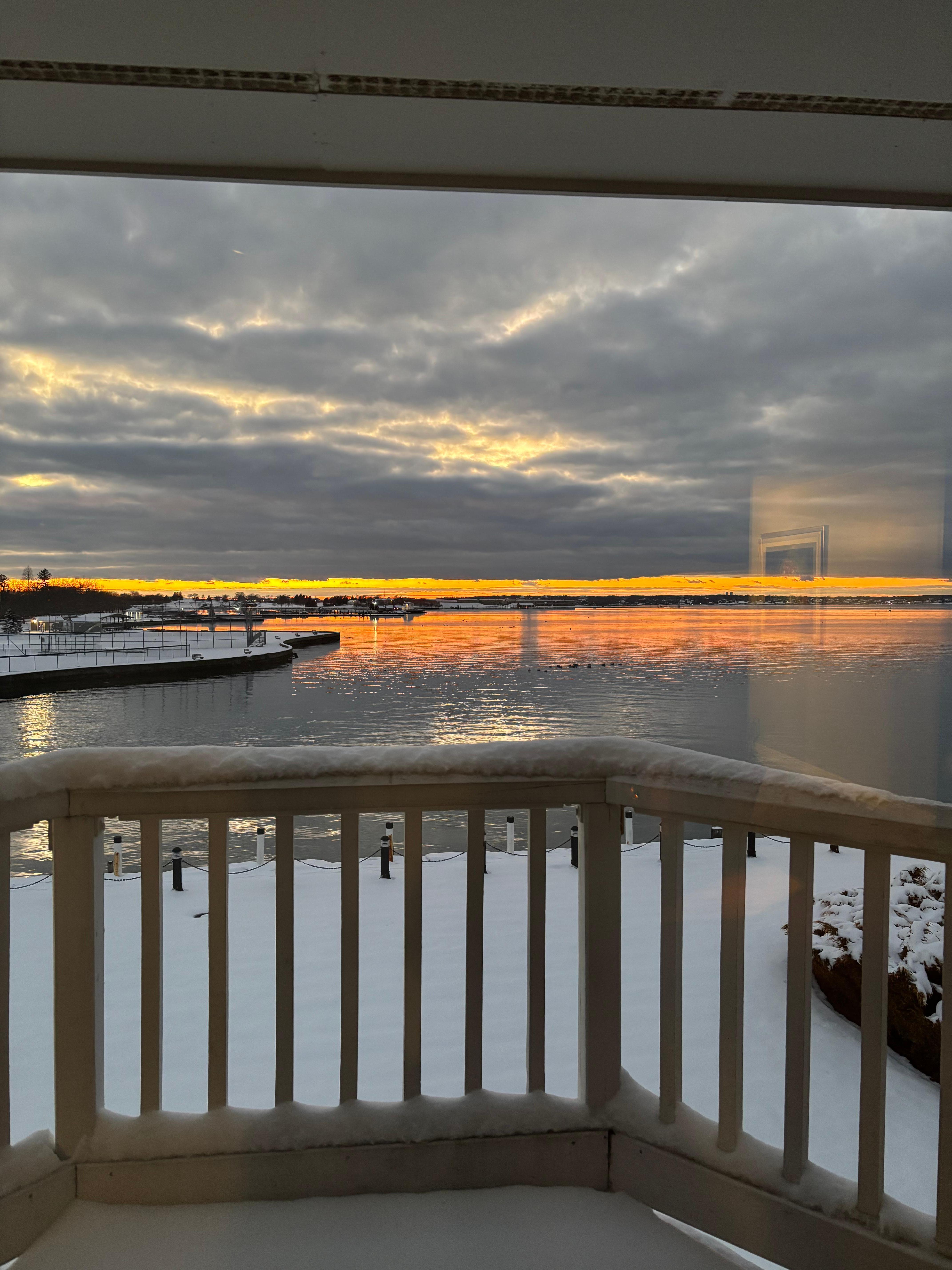 View from balcony evening 