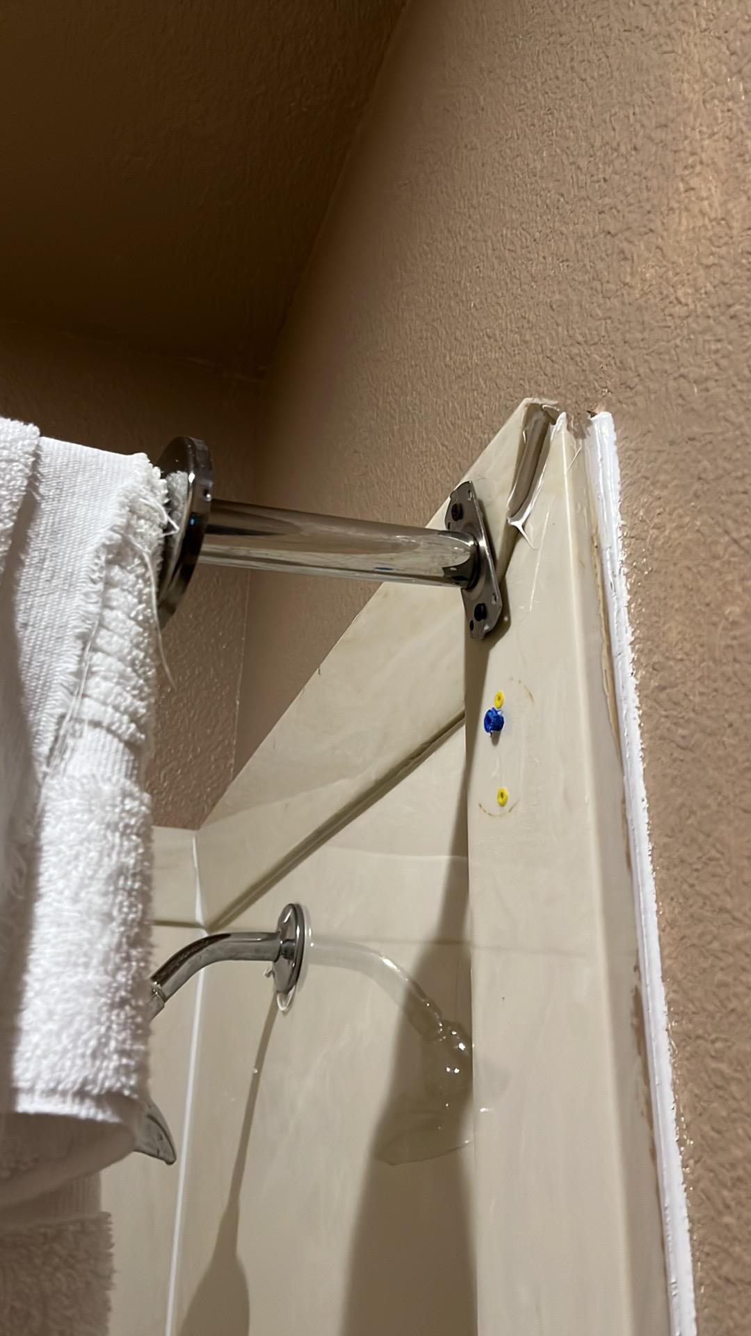 Shower curtain rod falling apart 