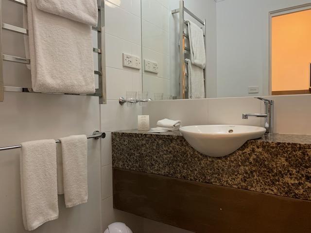 very clean bathroom