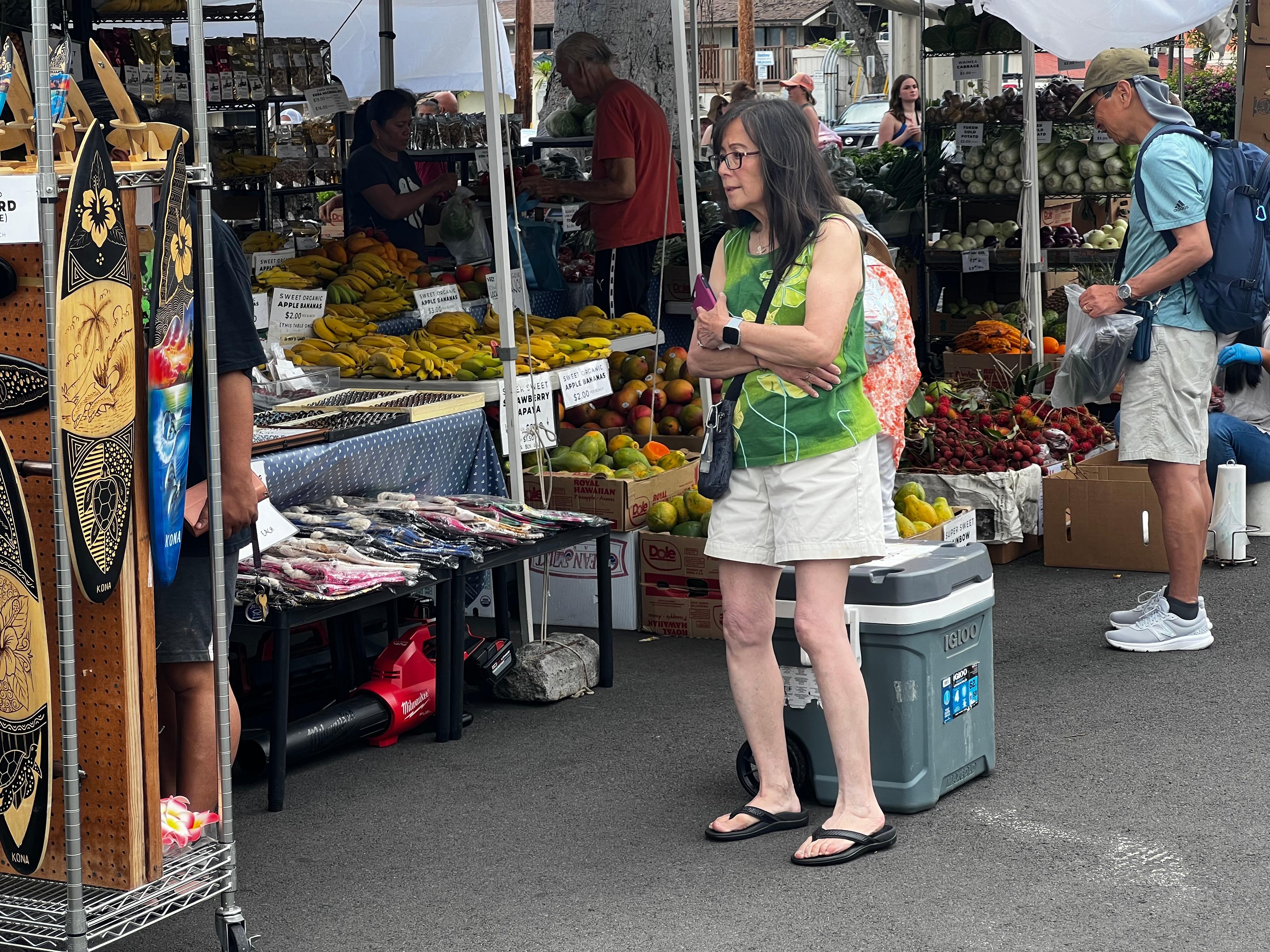 At the marketplace