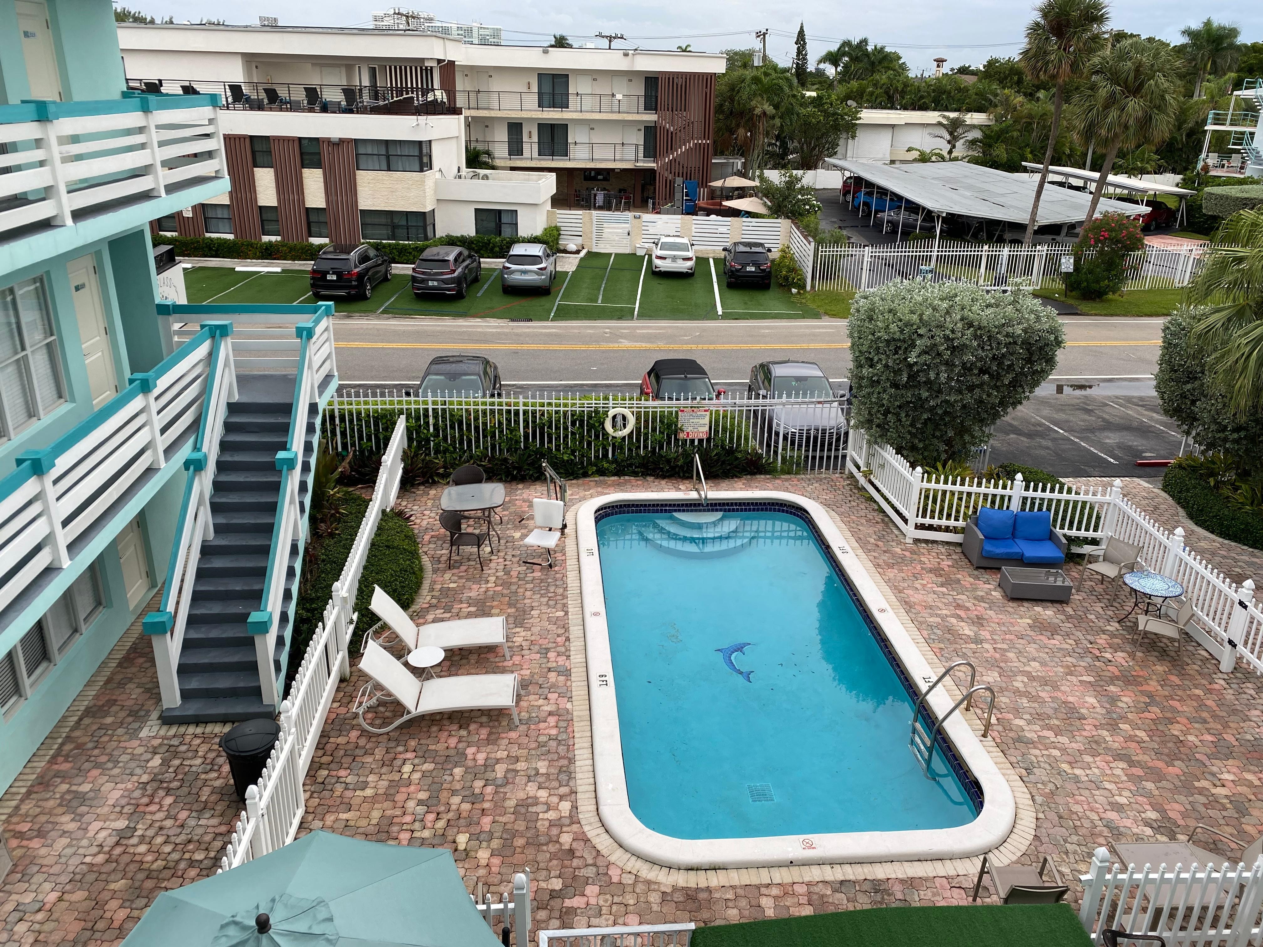 Vista de la piscina