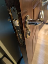 door to the room