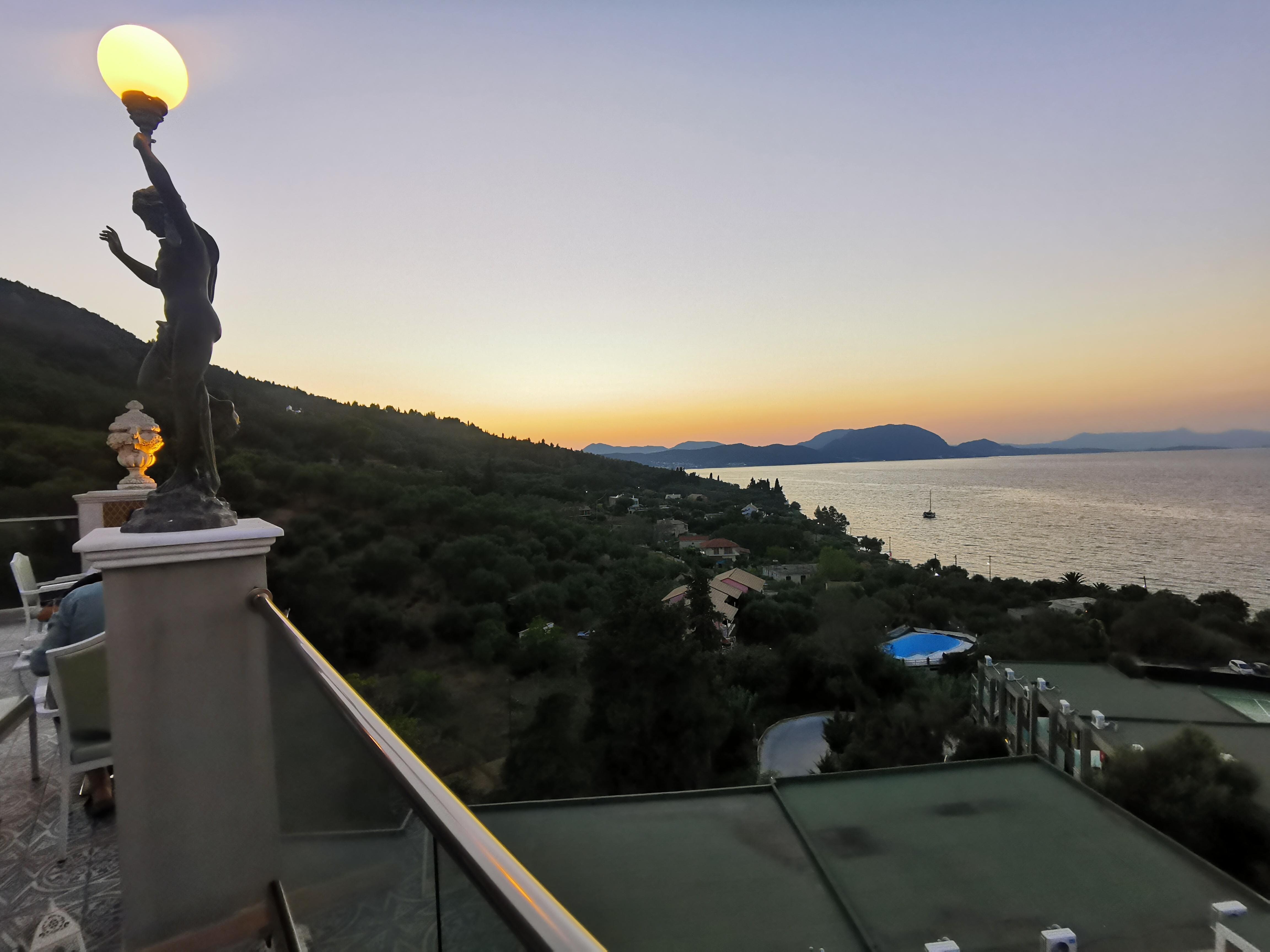 View from rooftop restaurant