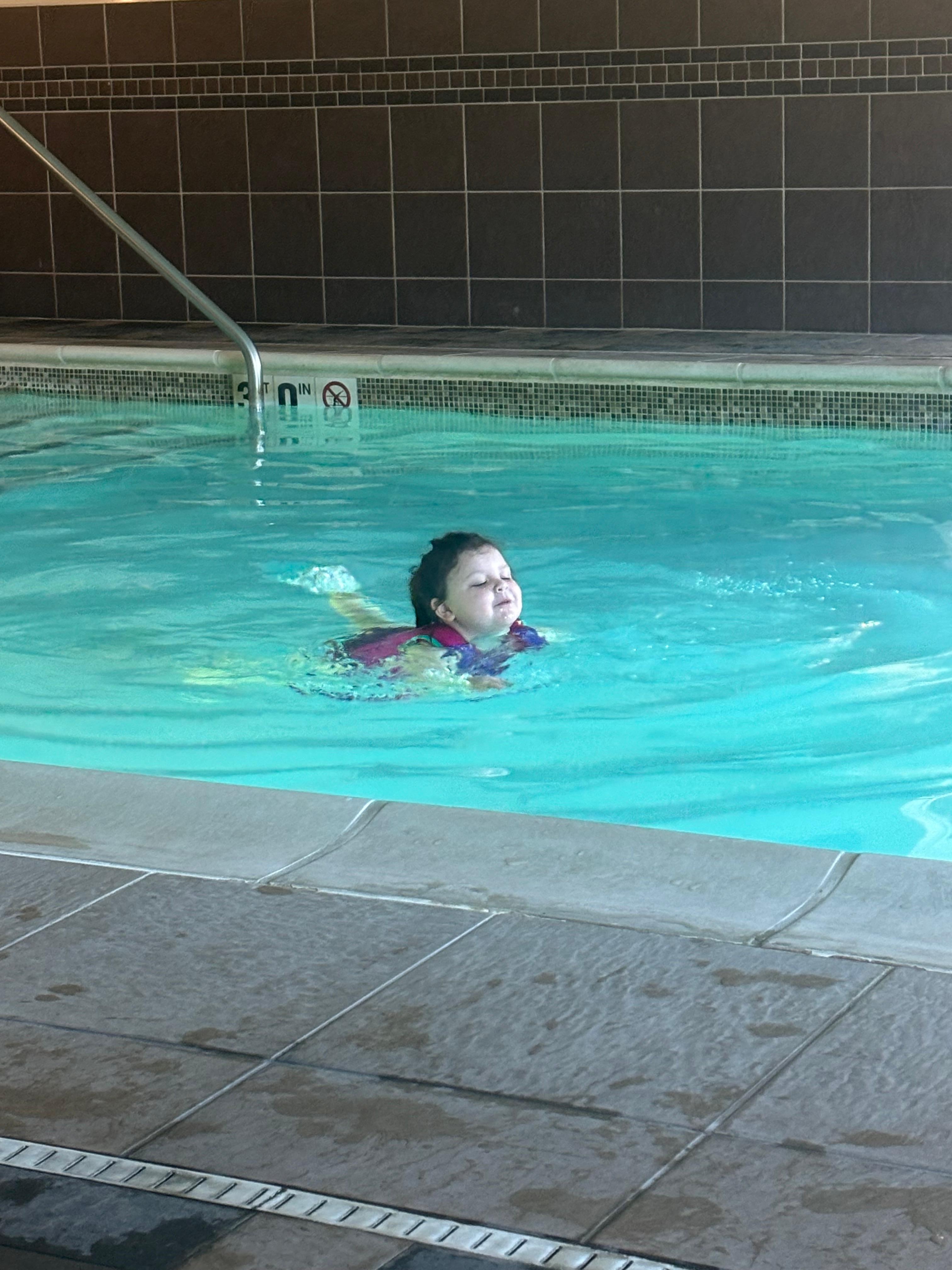 My granddaughter loved the pool