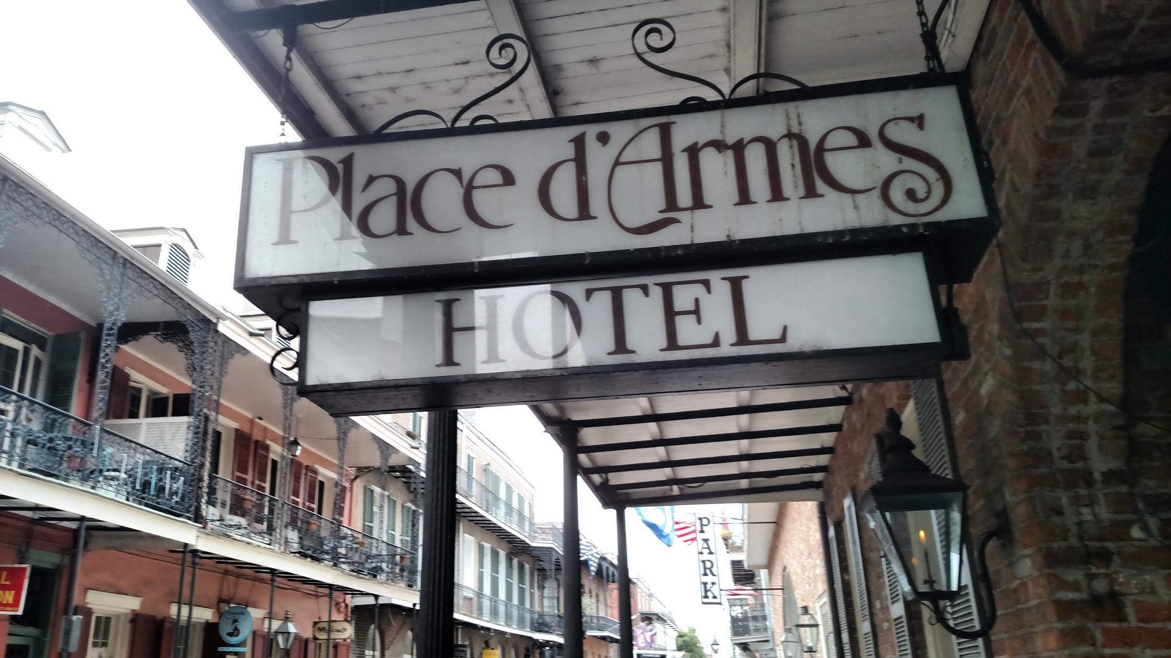 The sign out front