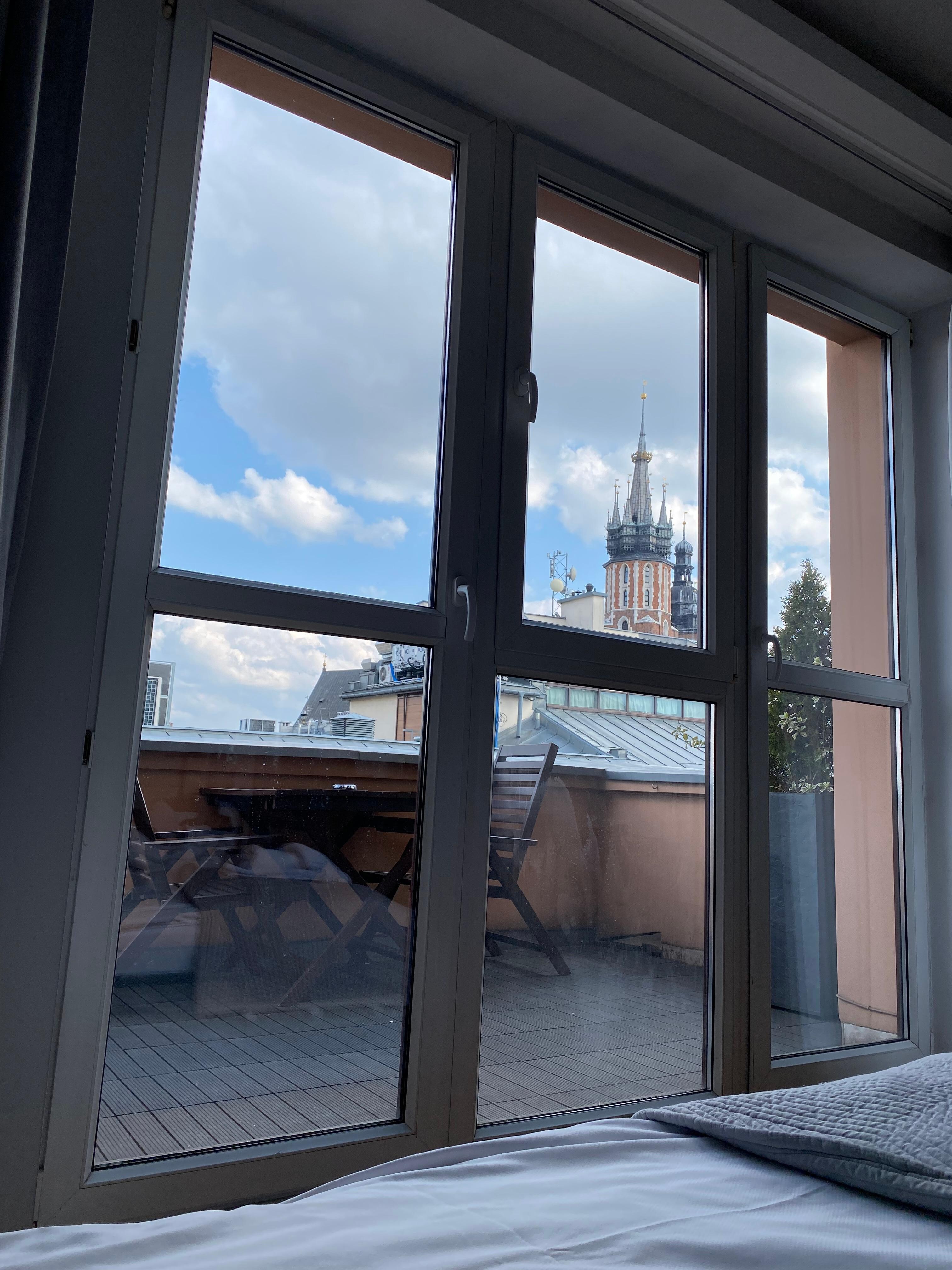 Fin utsikt fra senga