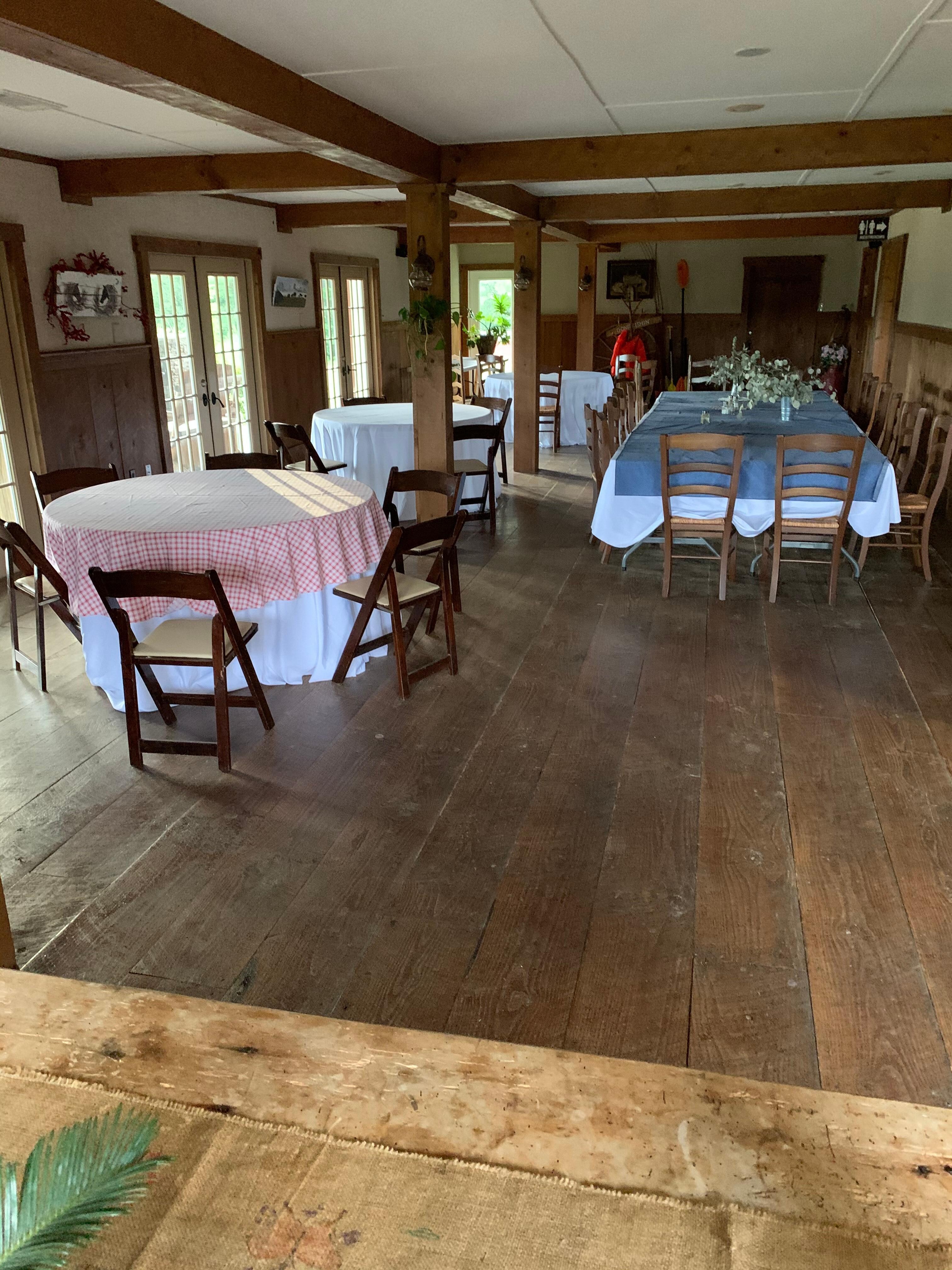 Empty of staff and breakfast