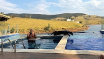 My Dad at the pool