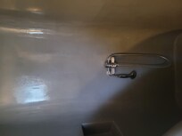 No hanging shower head.