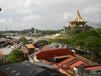 The view from Harbour View on the river