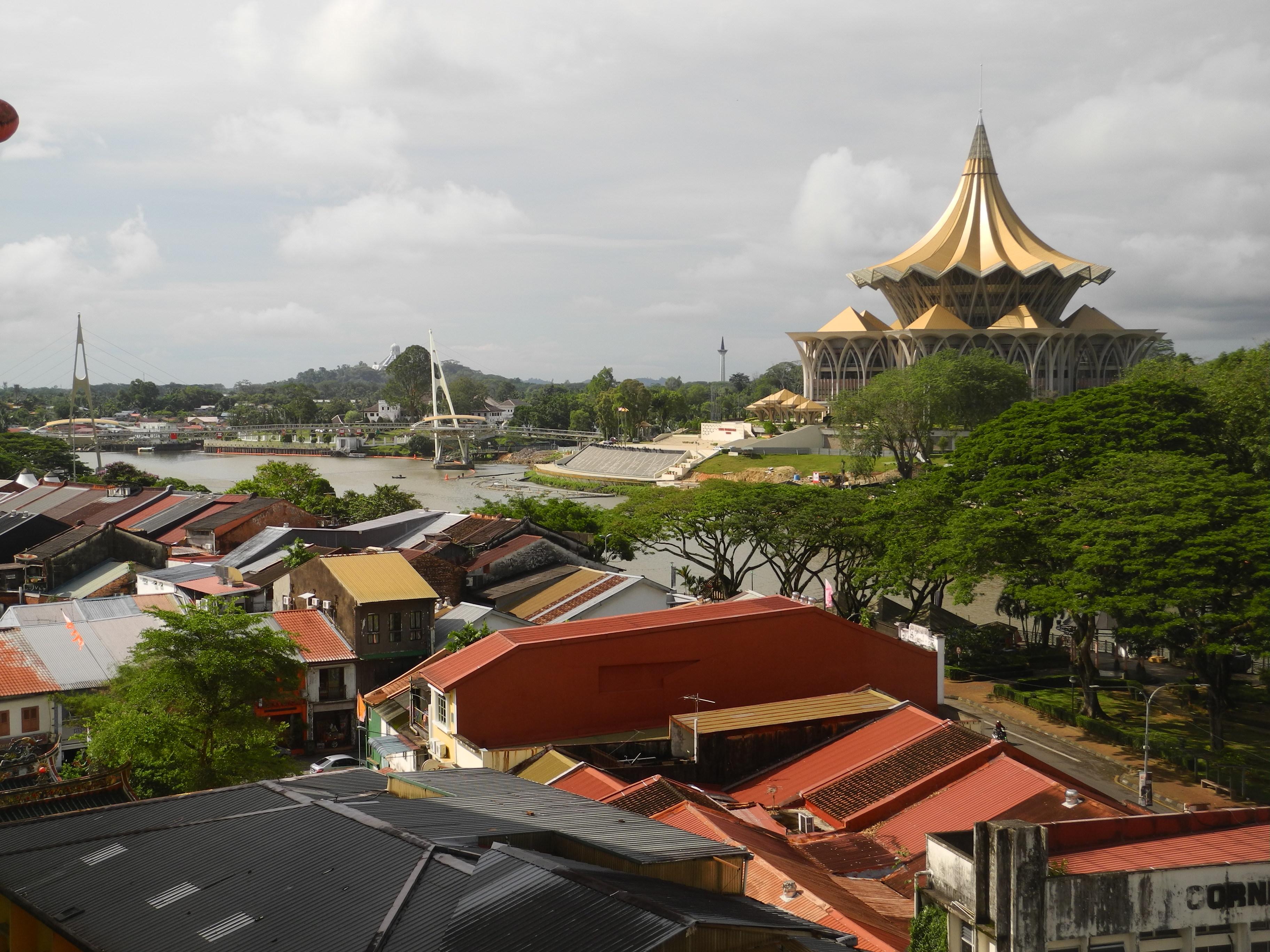 The view from Harbour View on the river