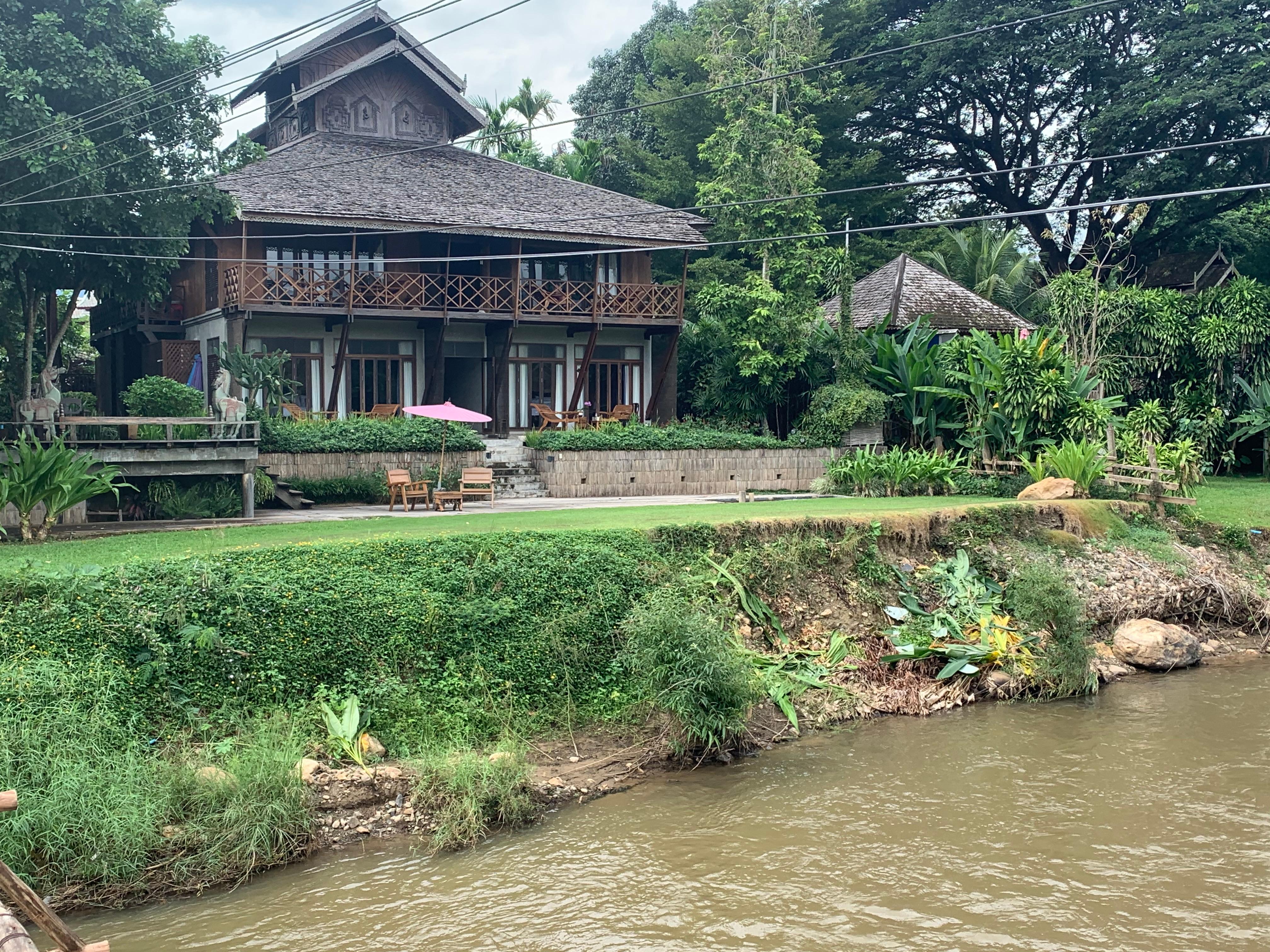 The rooms overlooking the river