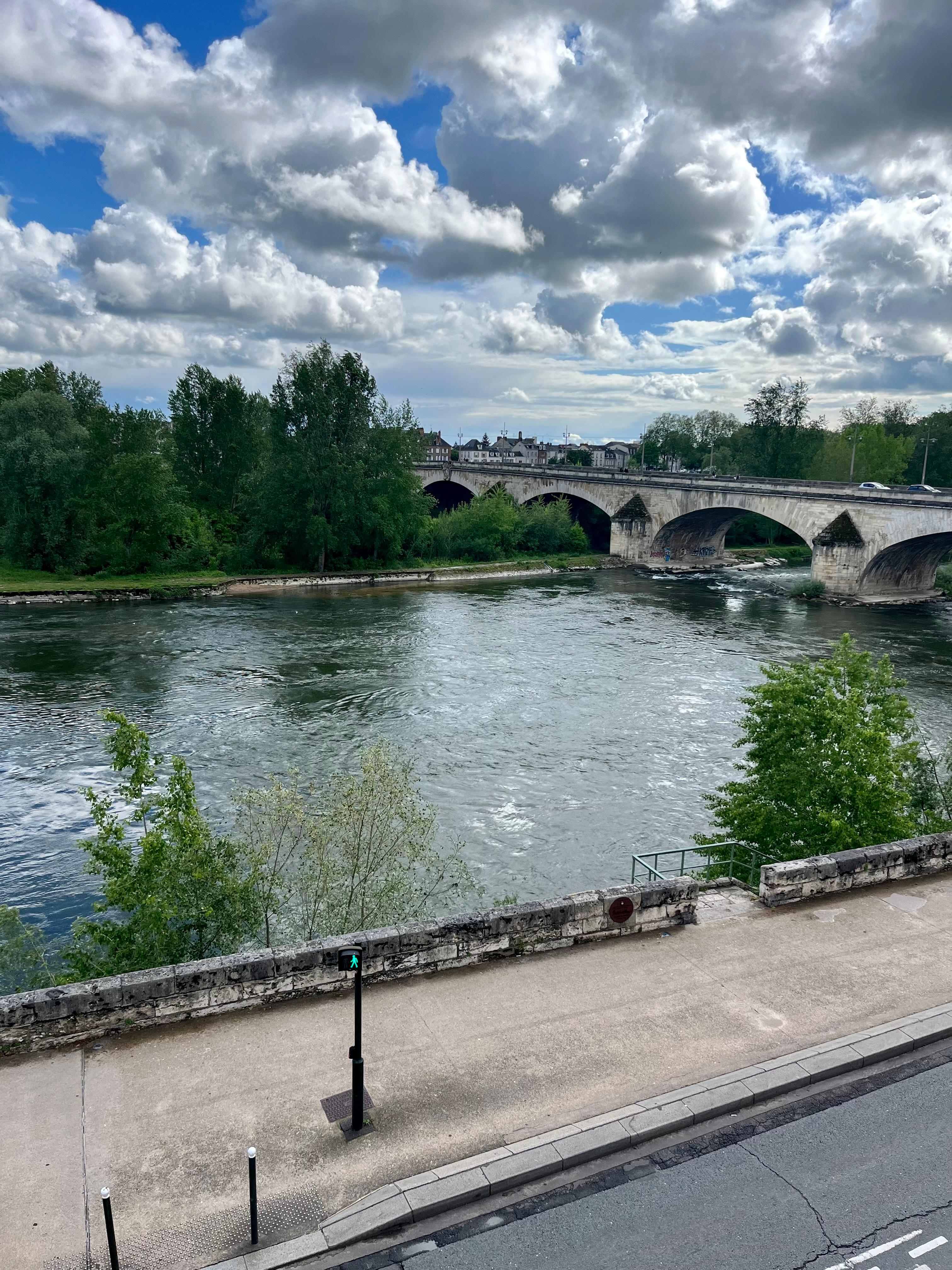 View of the Loire river from the 2nd floor. 