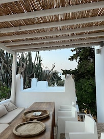 Hotel common area early morning