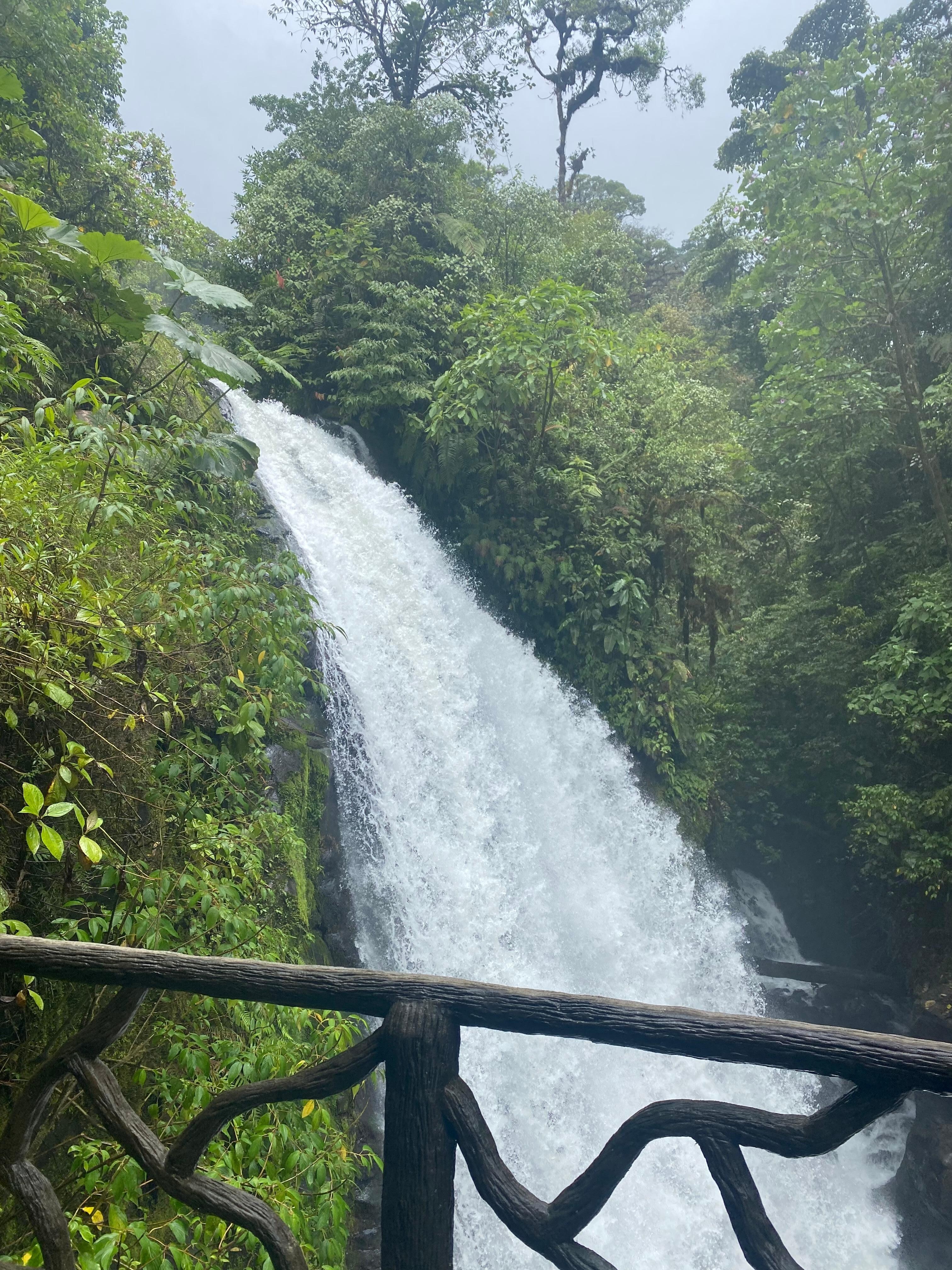 Waterfall at La Paz gardens very awesome waterfalls the best I’ve seen