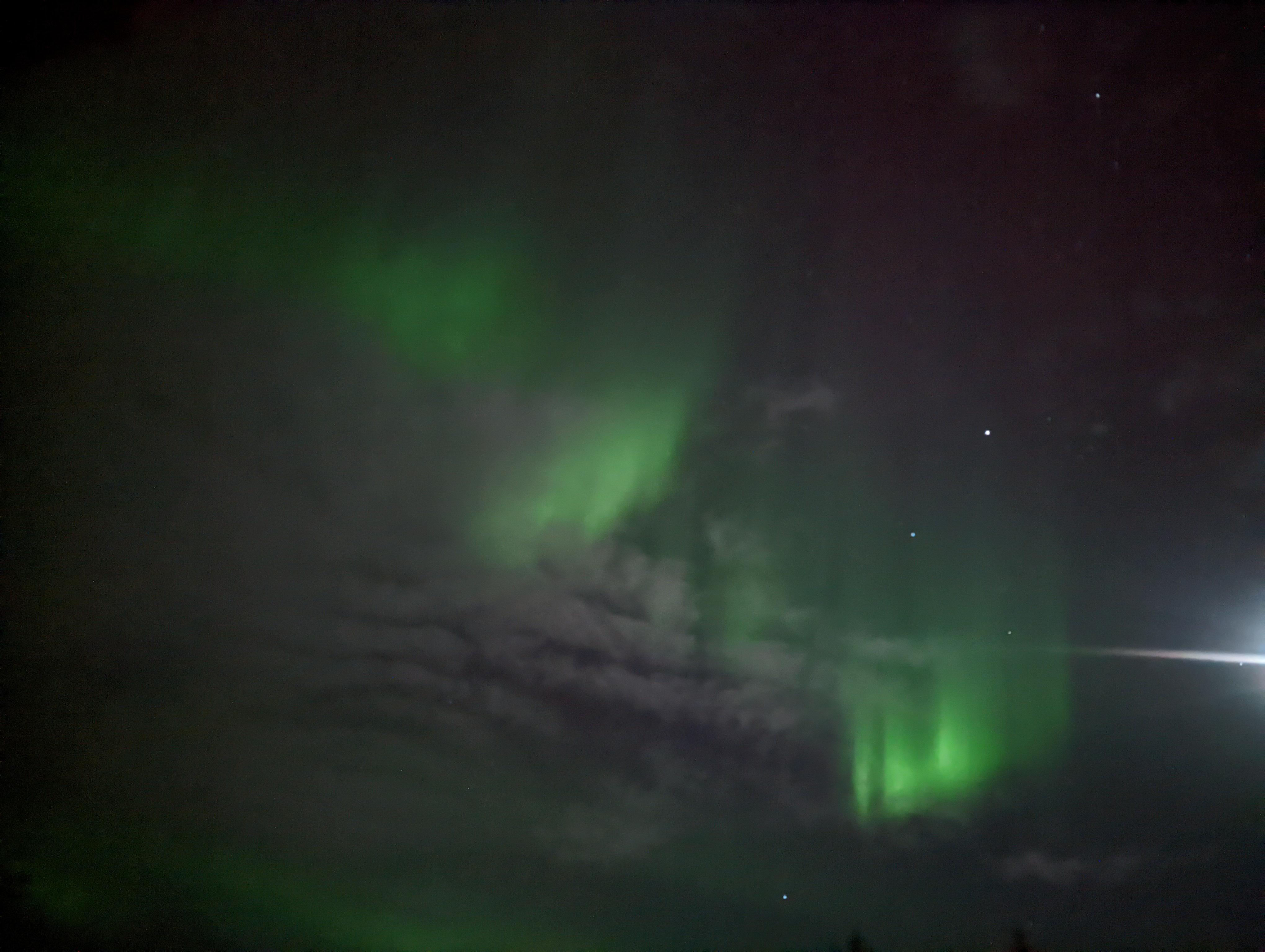 Even got to see the northern lights in the back yard!