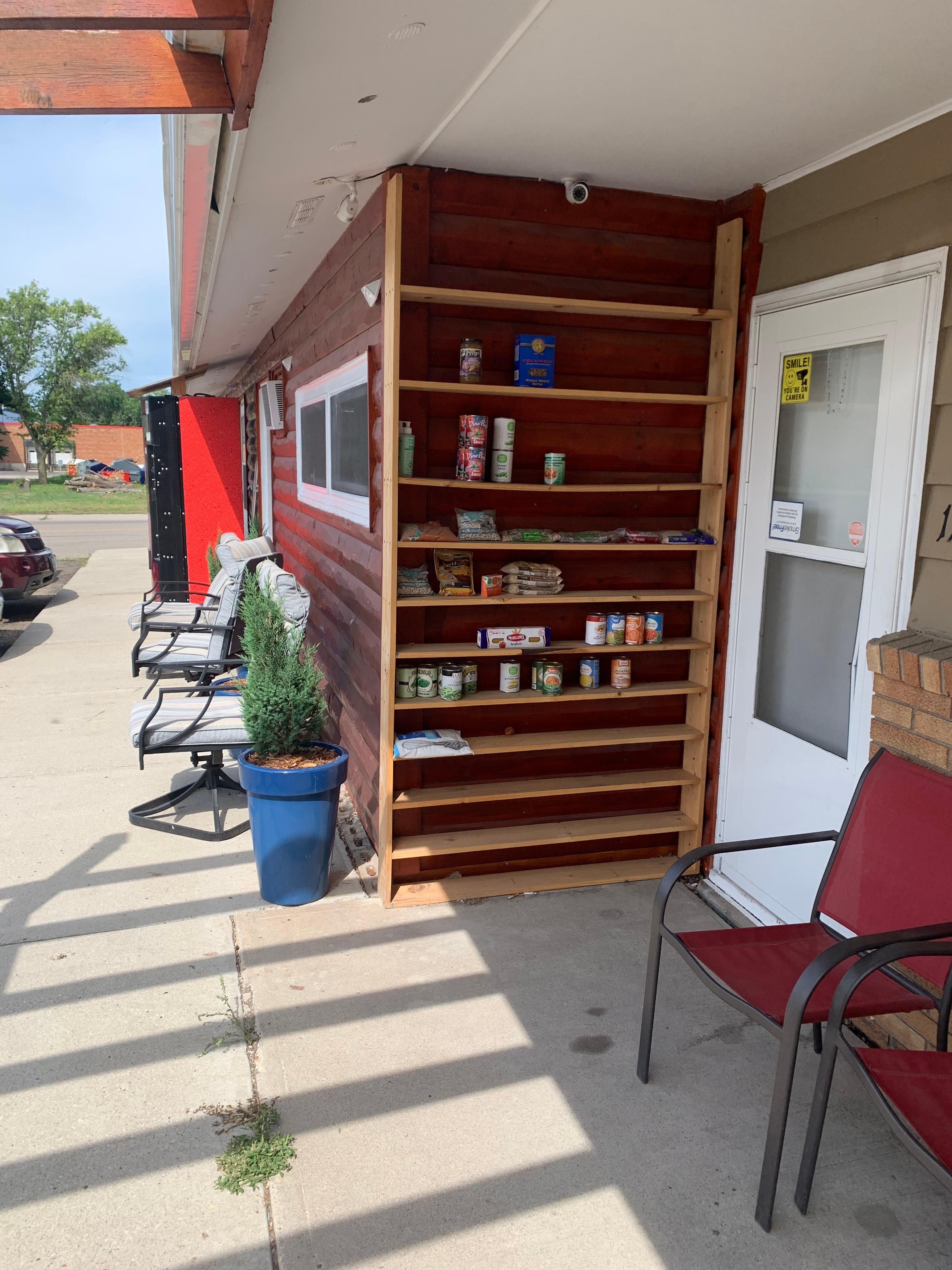 Pantry outside hotel