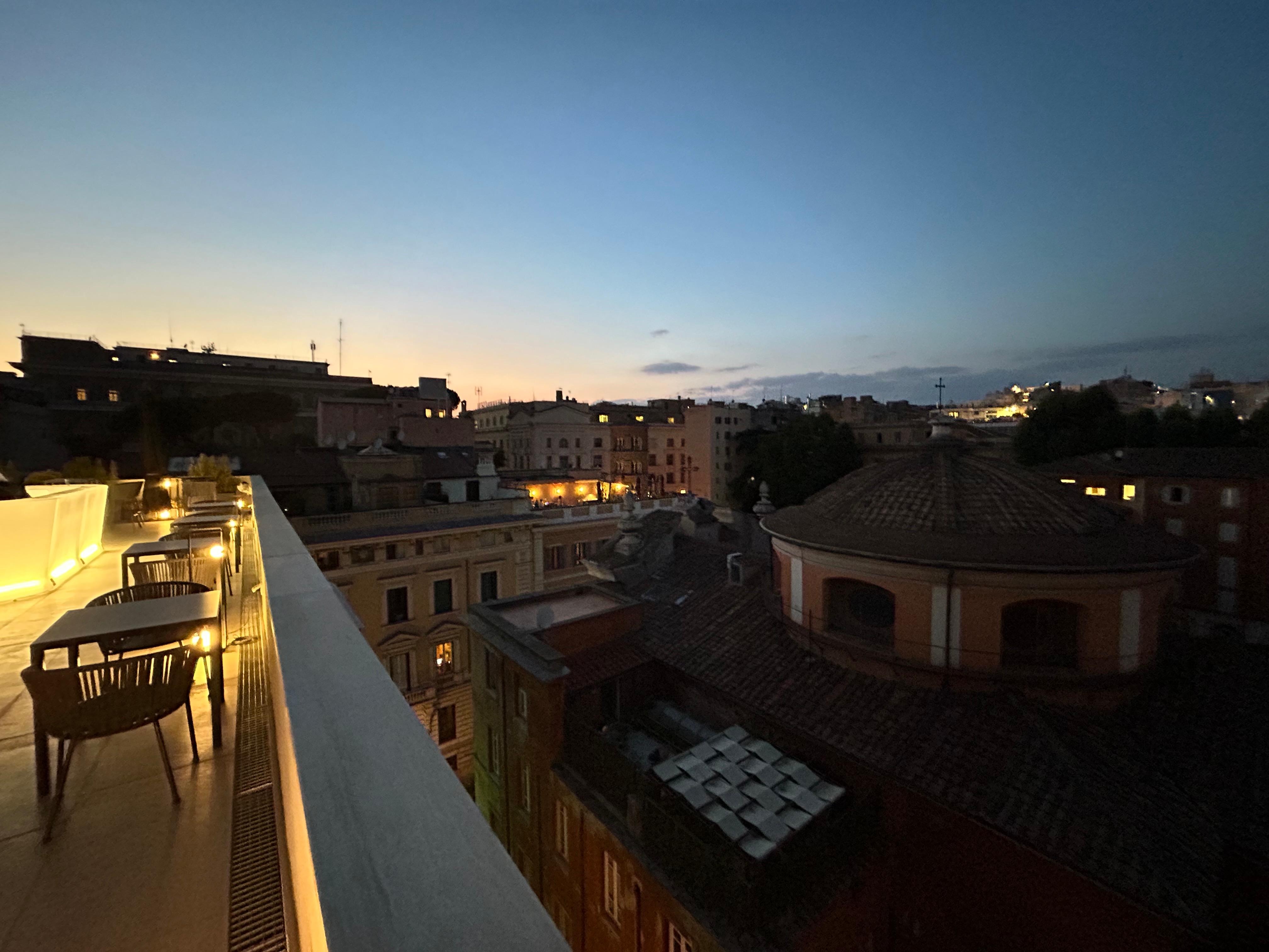 Blick von der Dachterrasse