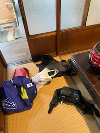 散らかってますがチェックアウト前