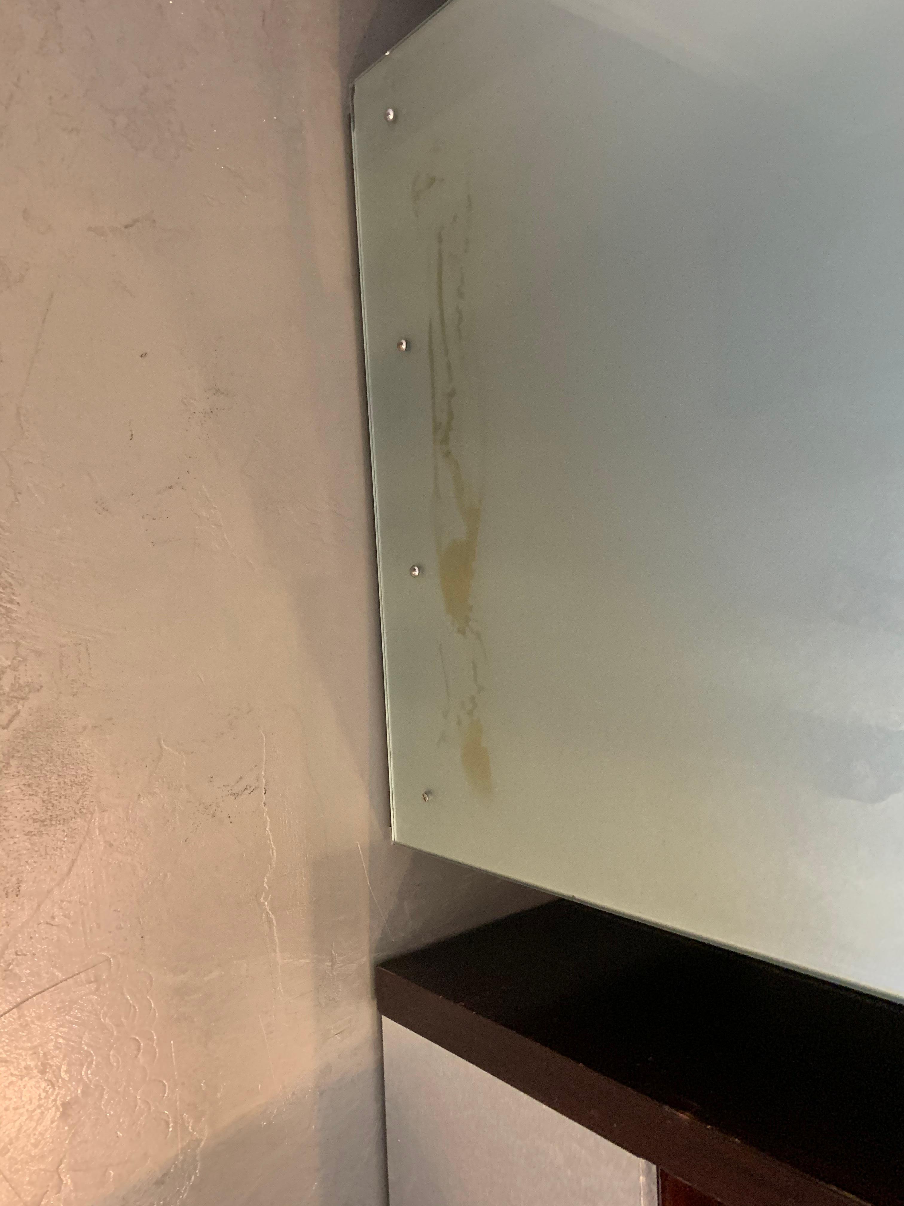 Rust/mold on the closet door 