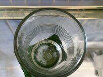 Glas schmutzig
