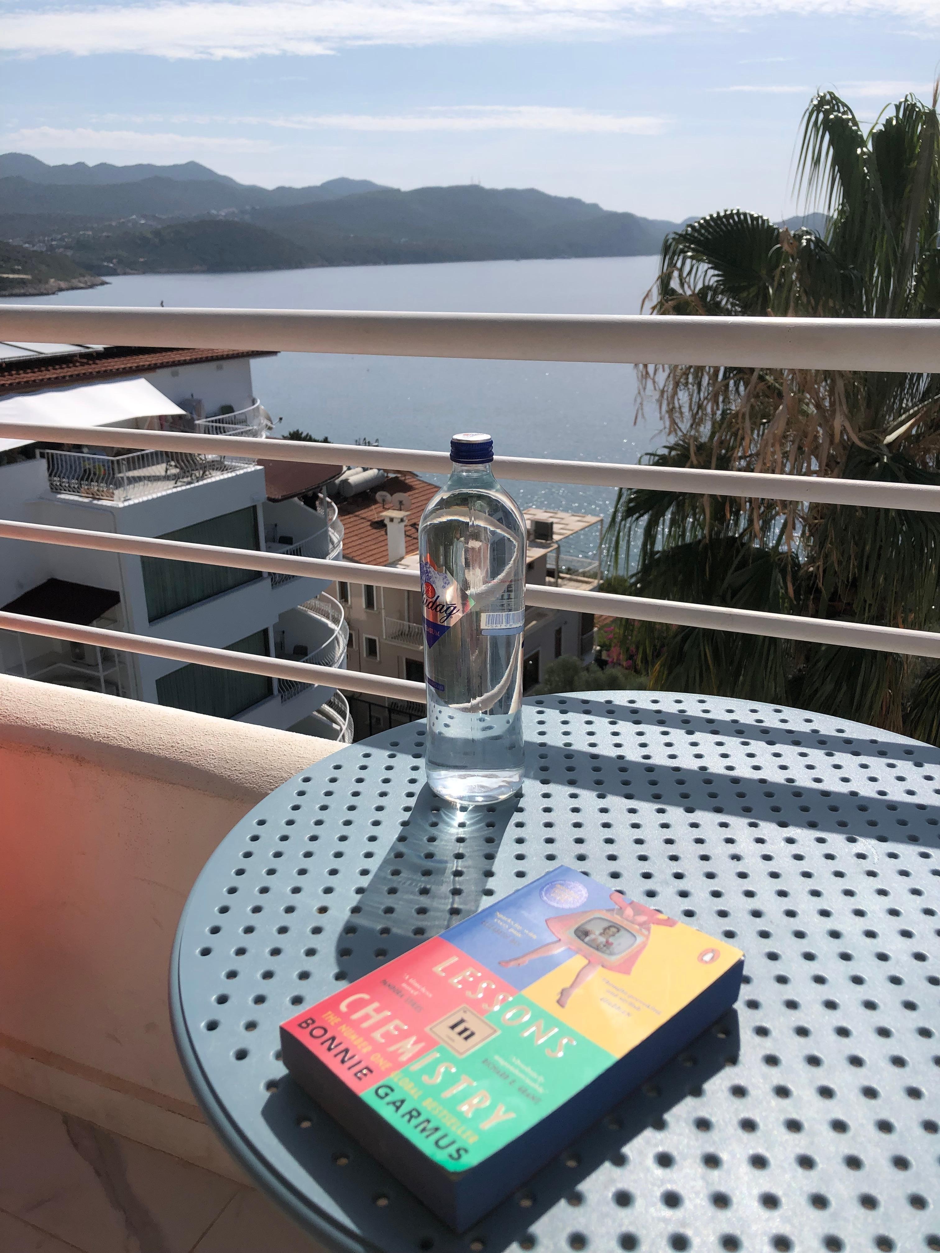Our balcony with a sea view 