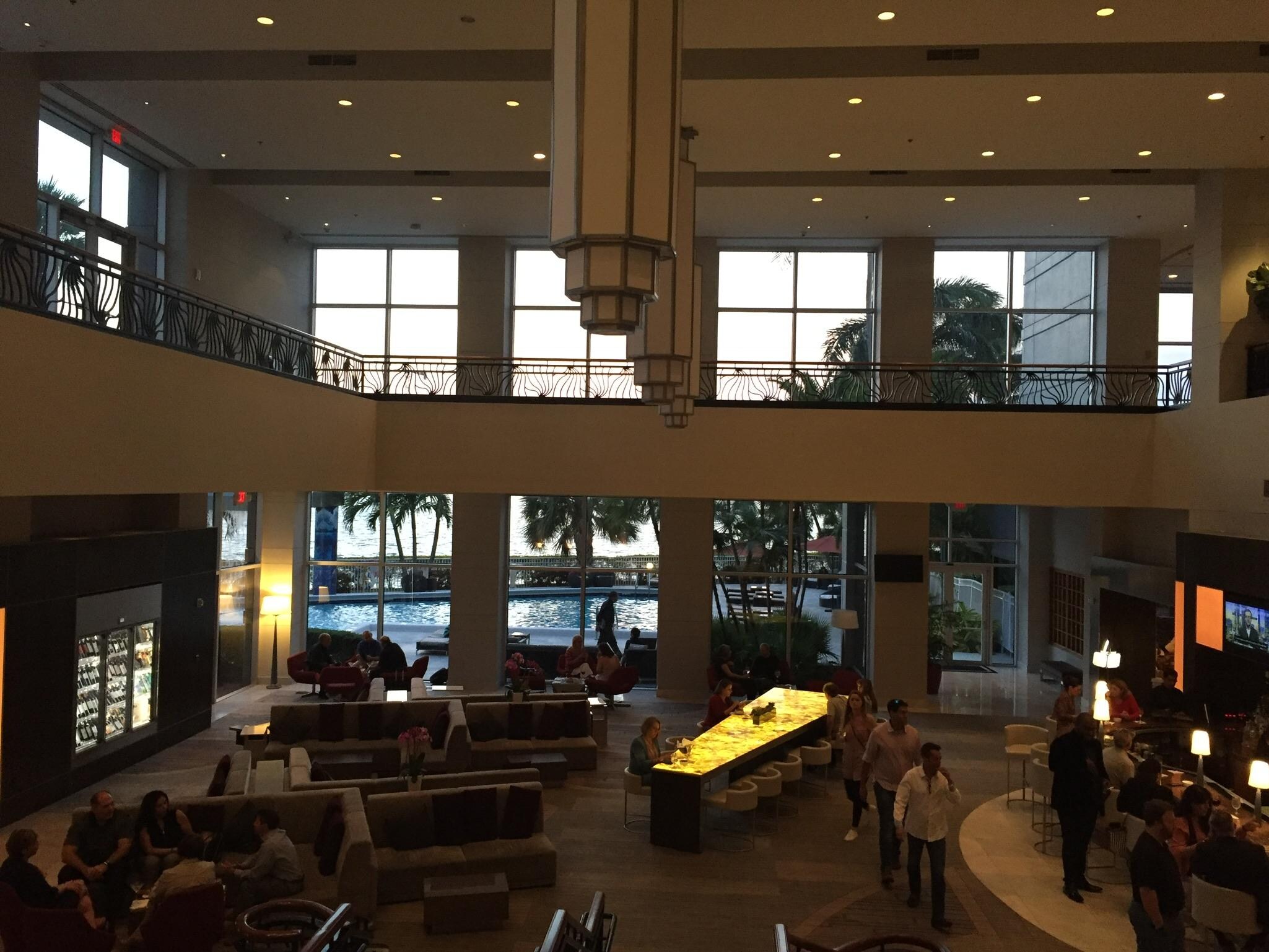 Waterfront bar area