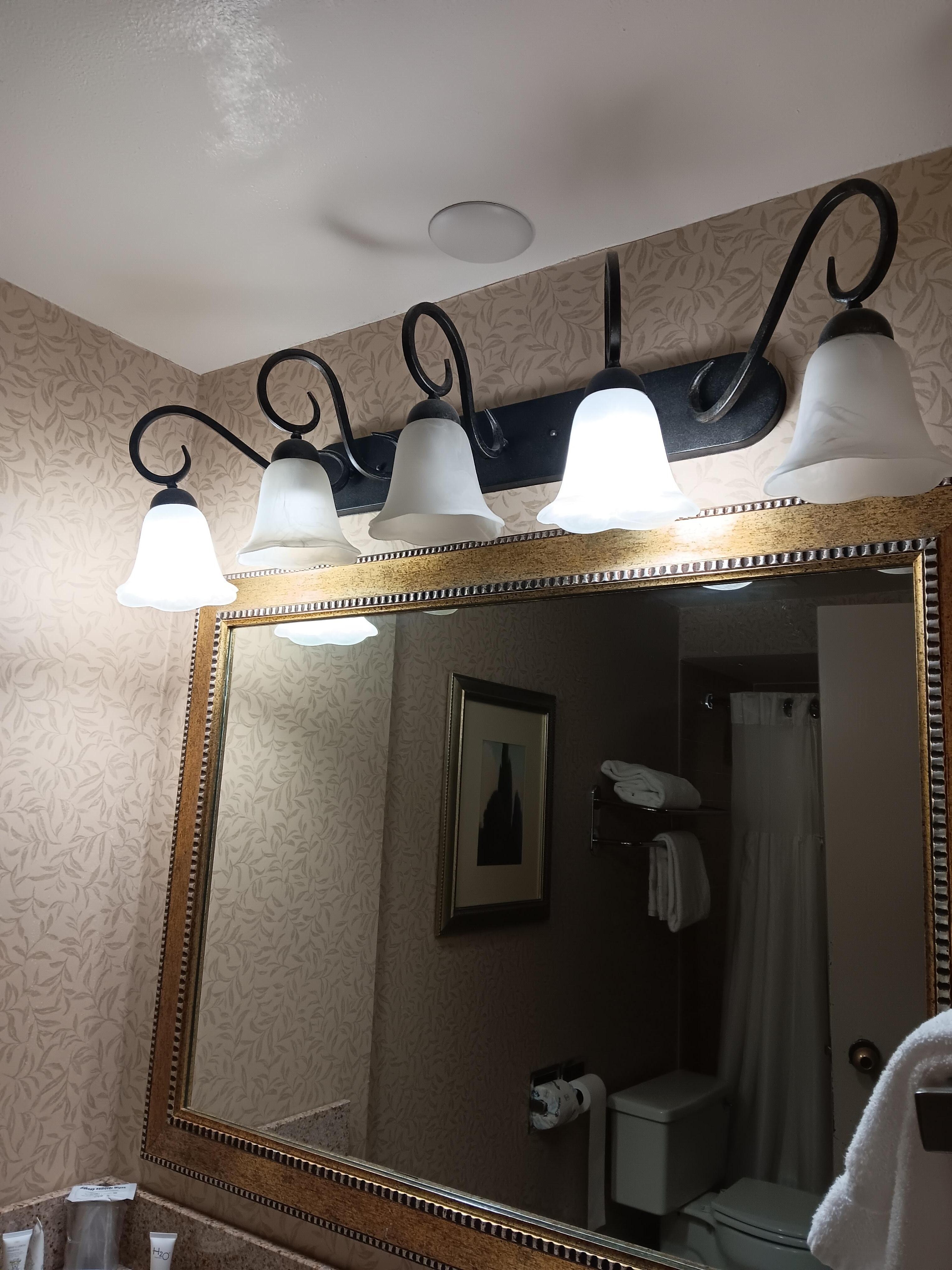 Strobe lights if you screw the light bulbs in