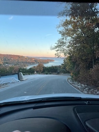 View around the corner from resort