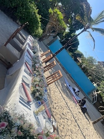 Decorations for a wedding.