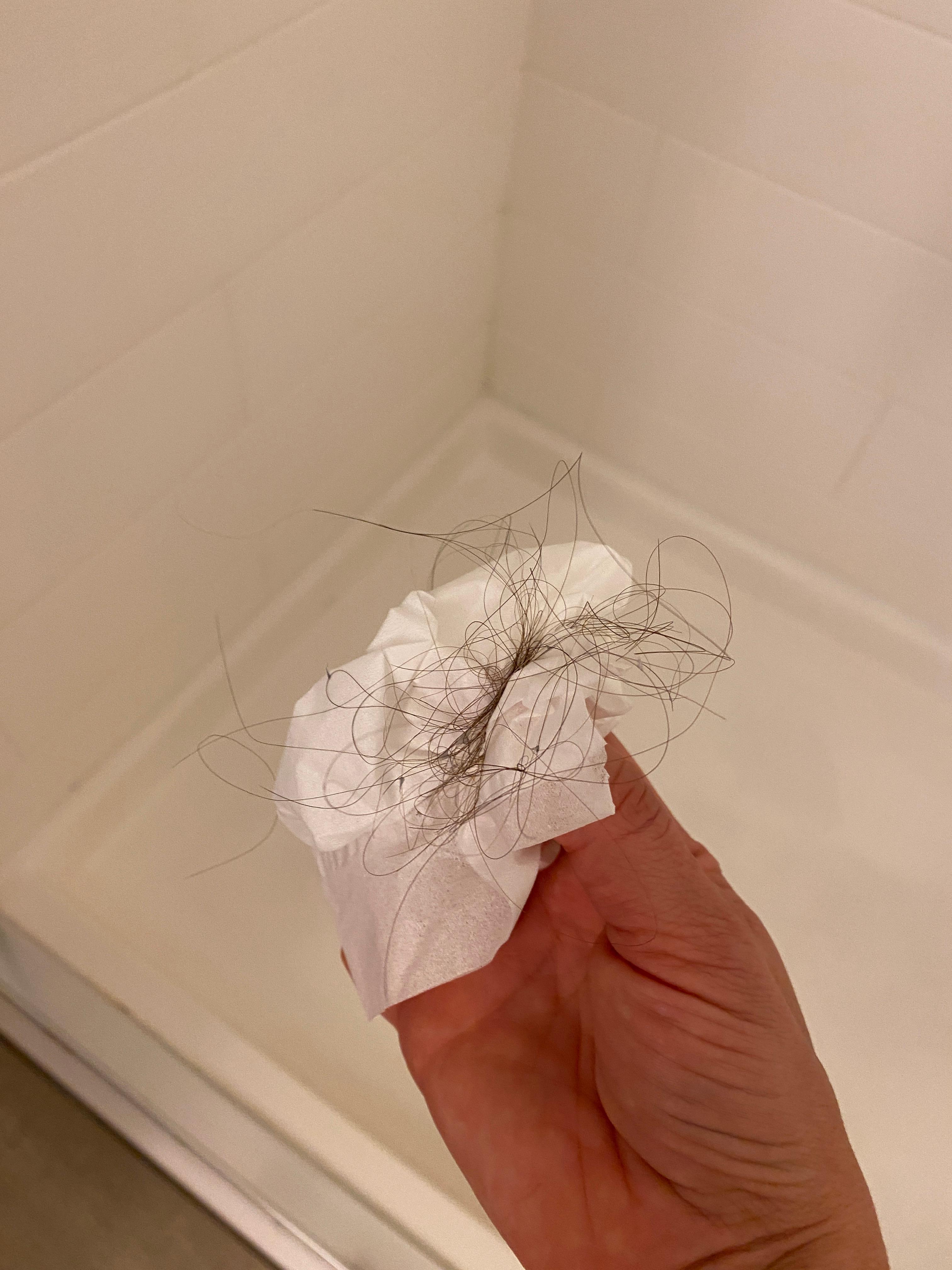 Hair in shower, we didn’t use