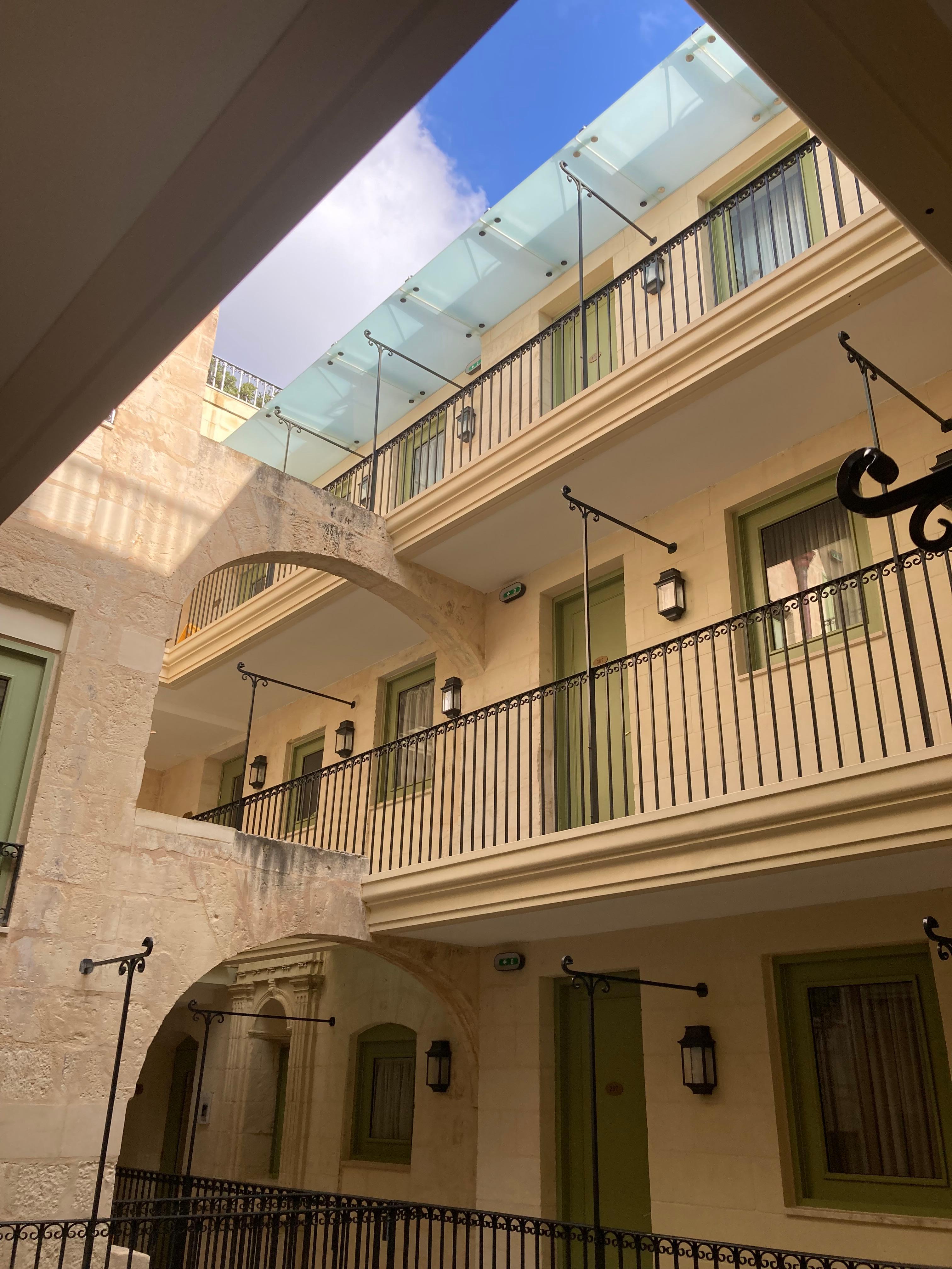 From second floor, you need to step outside your room to check the weather!