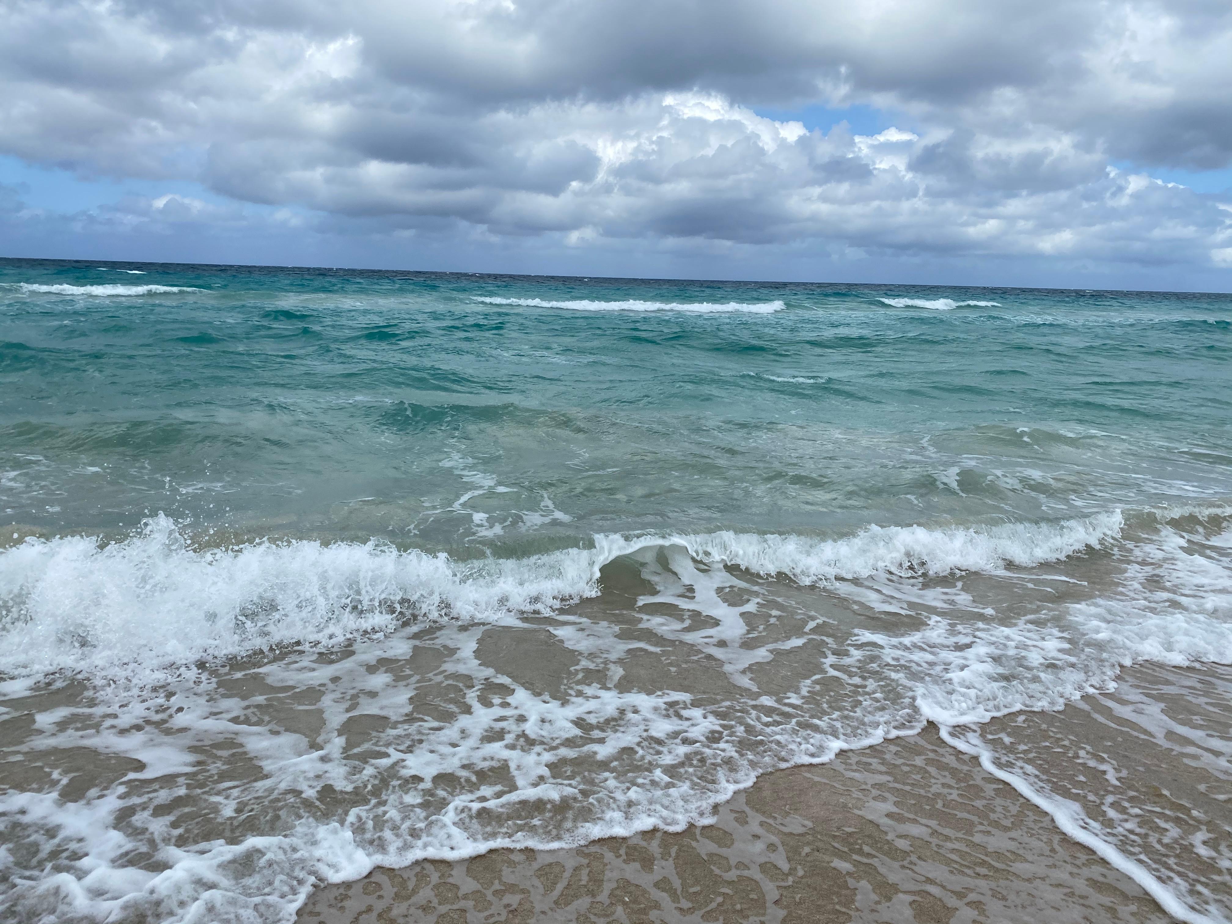 Beach across from the villa. 