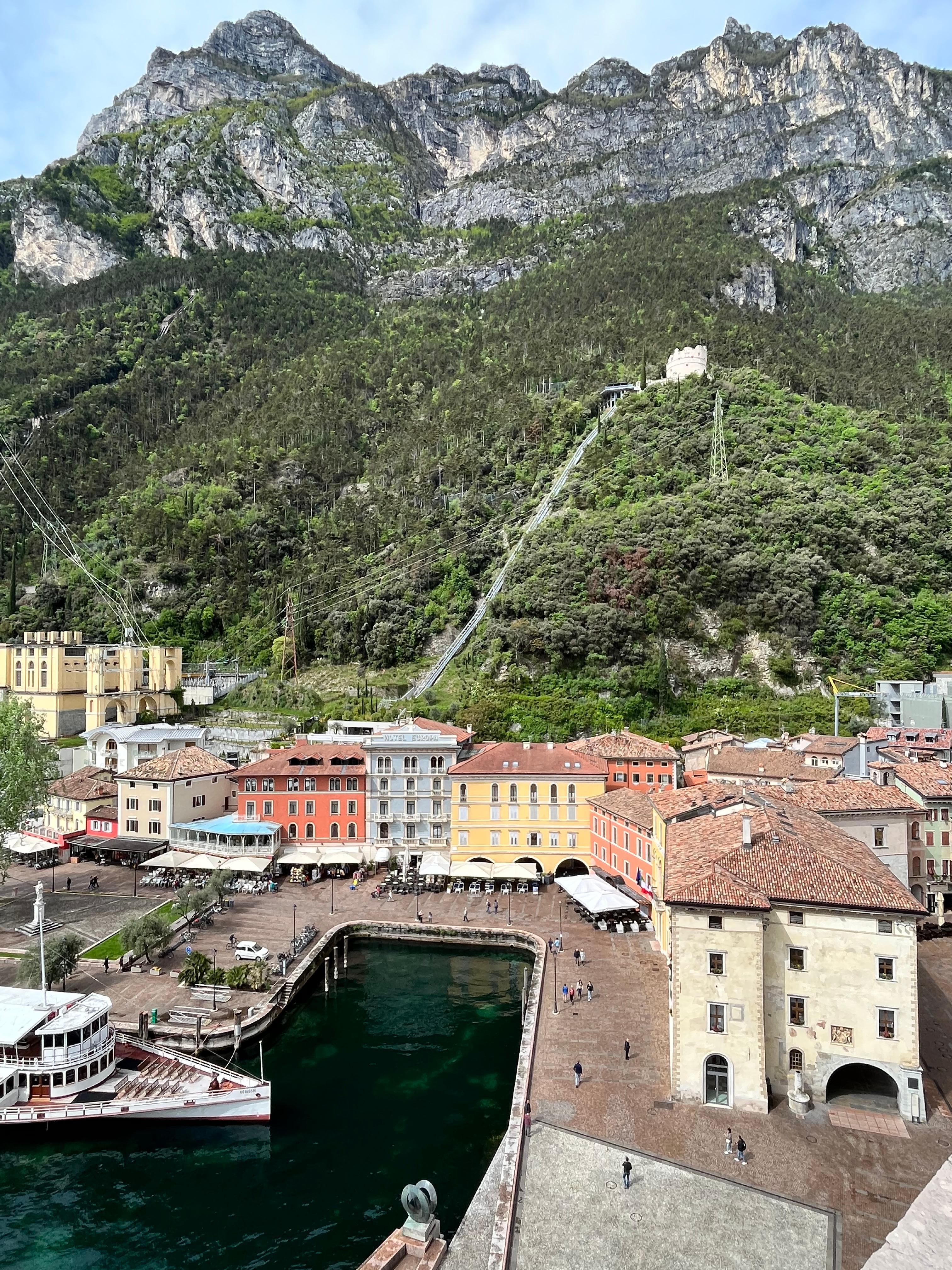 View of the hotel from the clock tower 