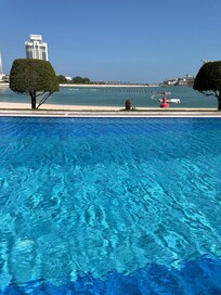 View from the infinity pool to the sea…