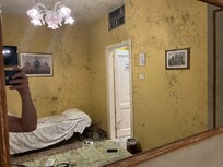 The mirror (the bathroom mirror was like that)