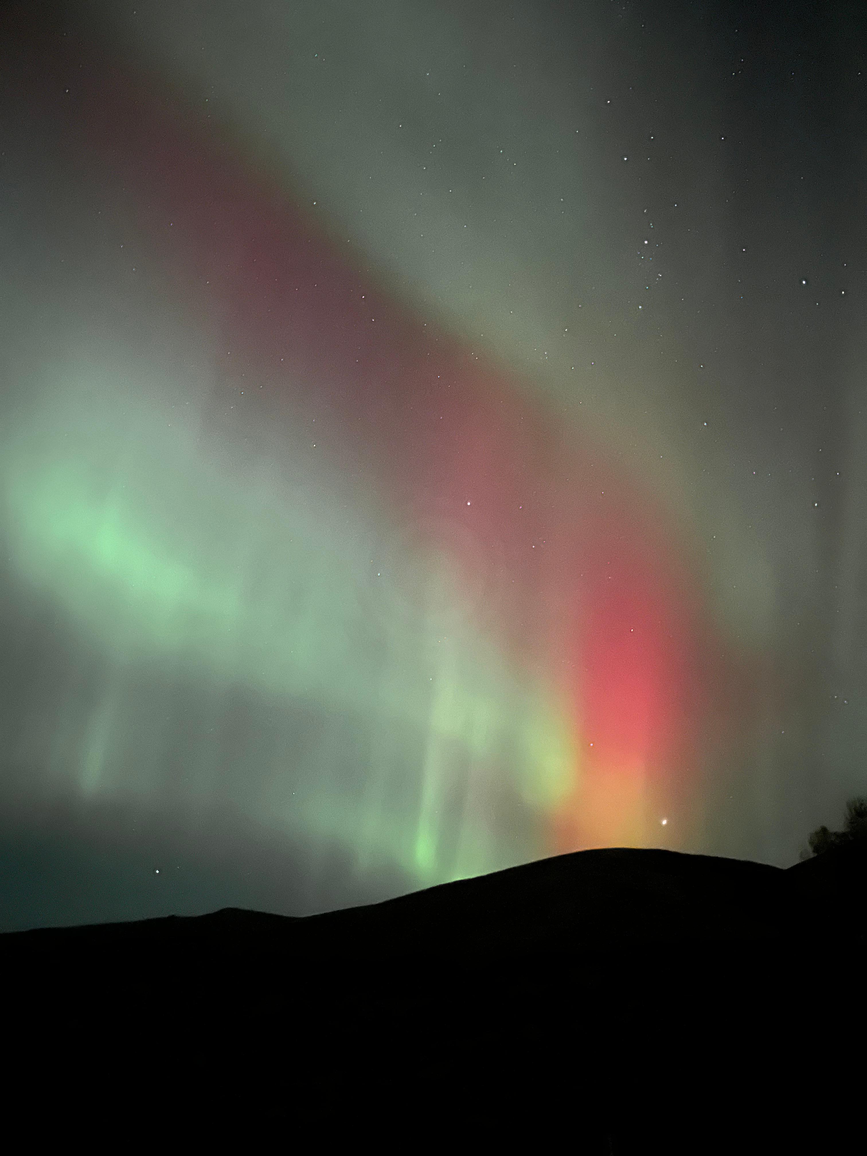 Northern lights from balcony