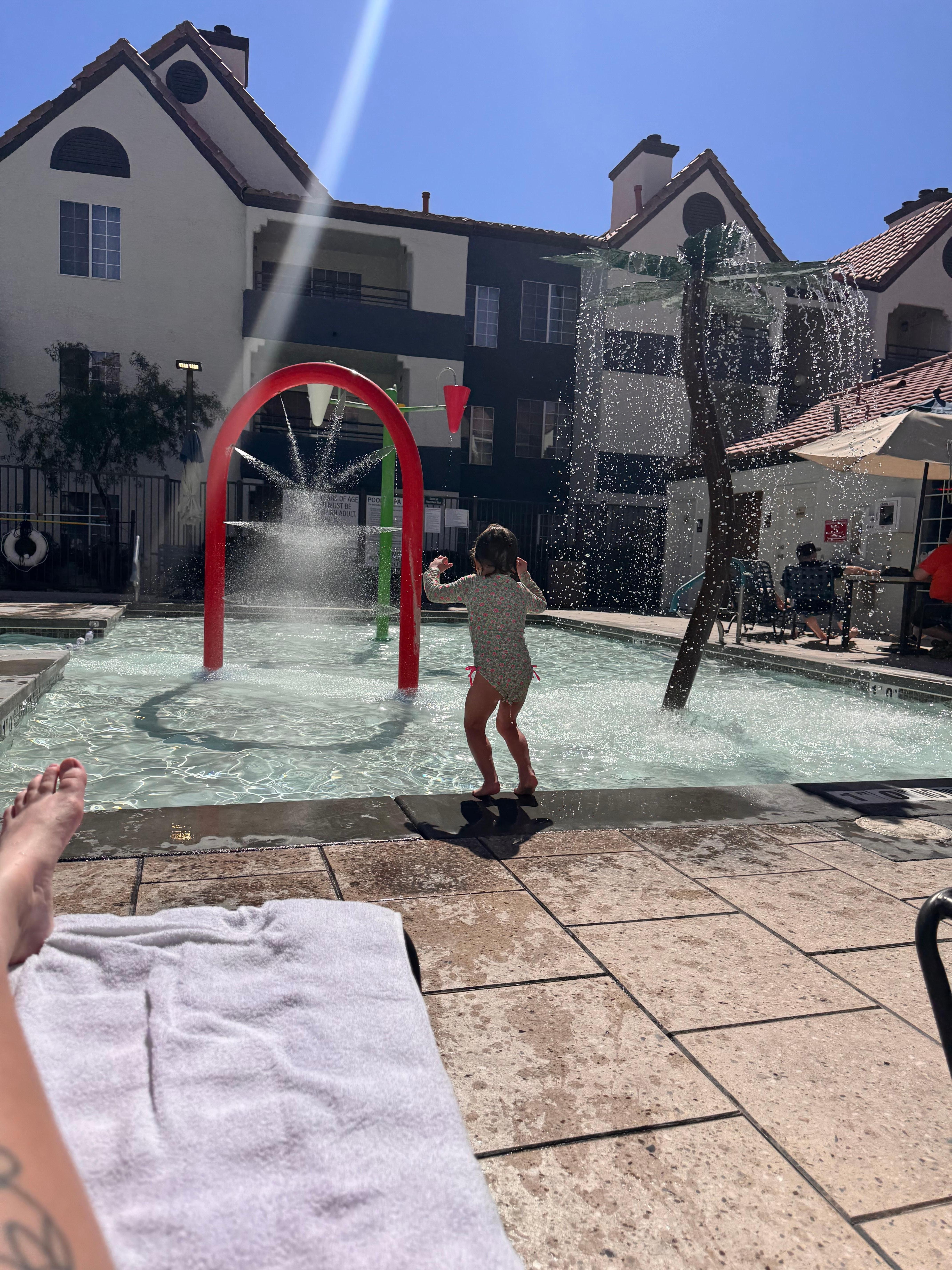 They have a 1ft kiddie pool area