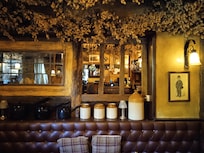 Inside of the pub, very cosy!