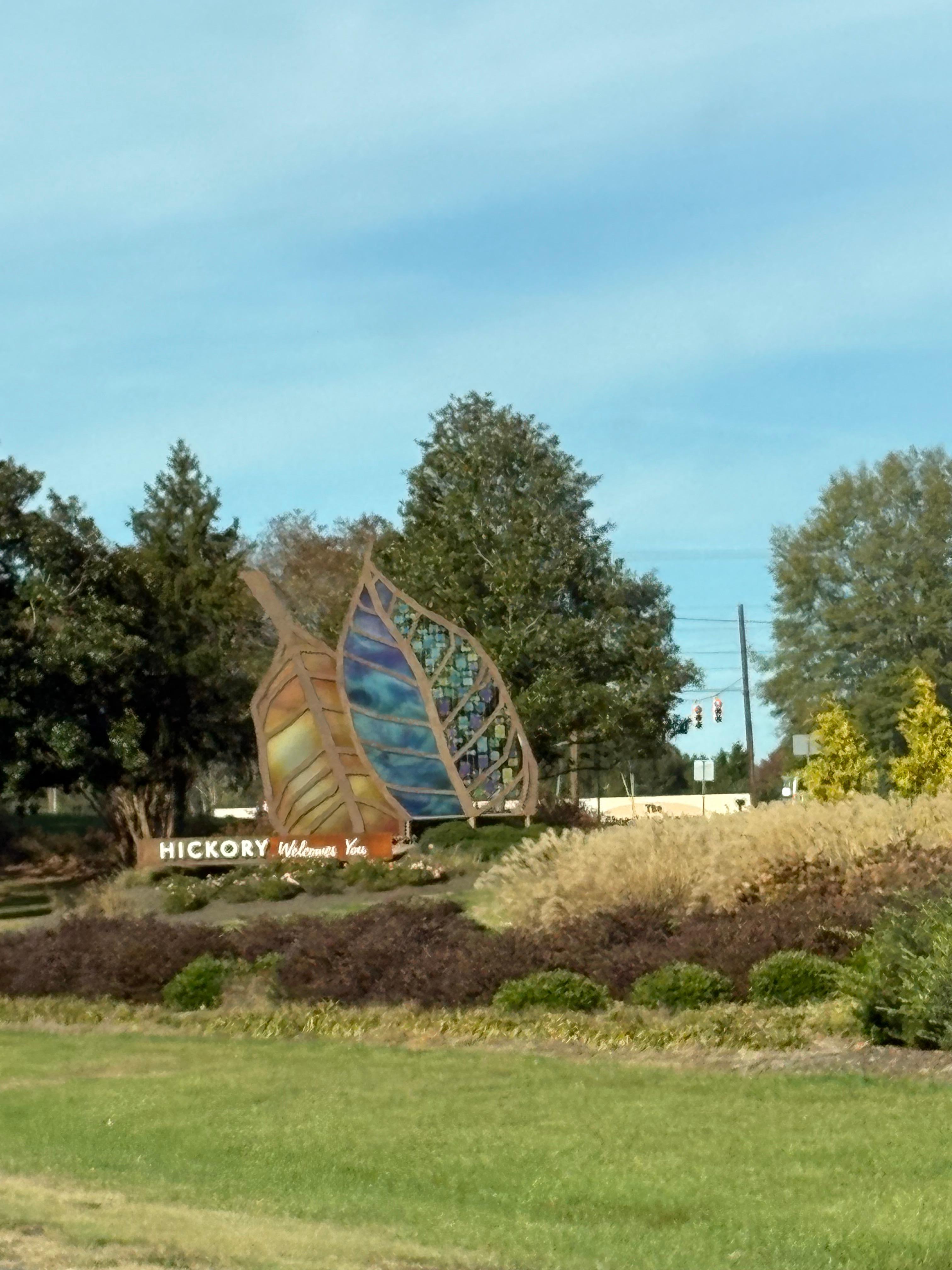 Welcome to Hickory Sign. We stayed in Hickory Very Nice town a little on the busy side but all in all A Very Nice town