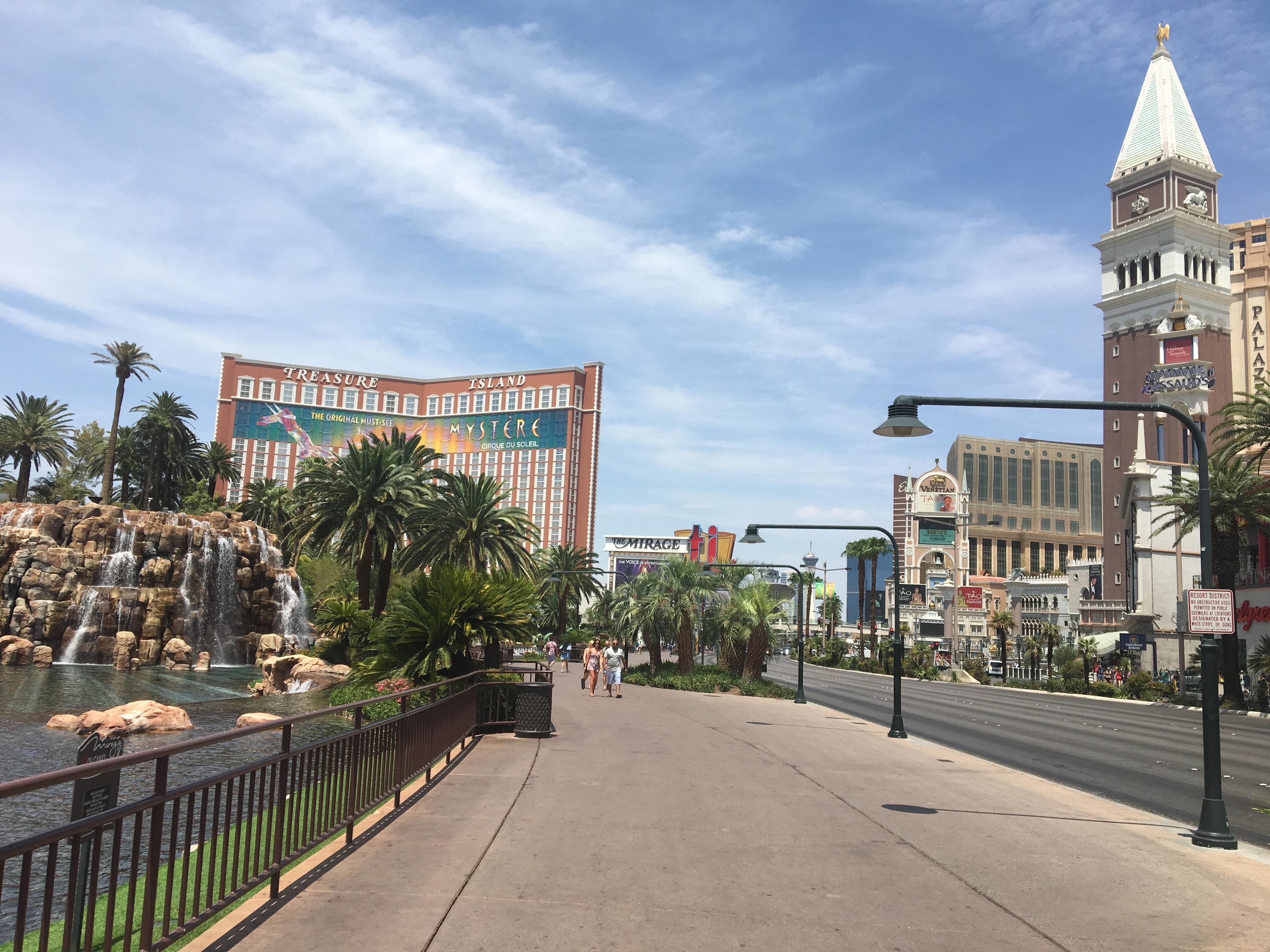 View of TI from front of Mirage
