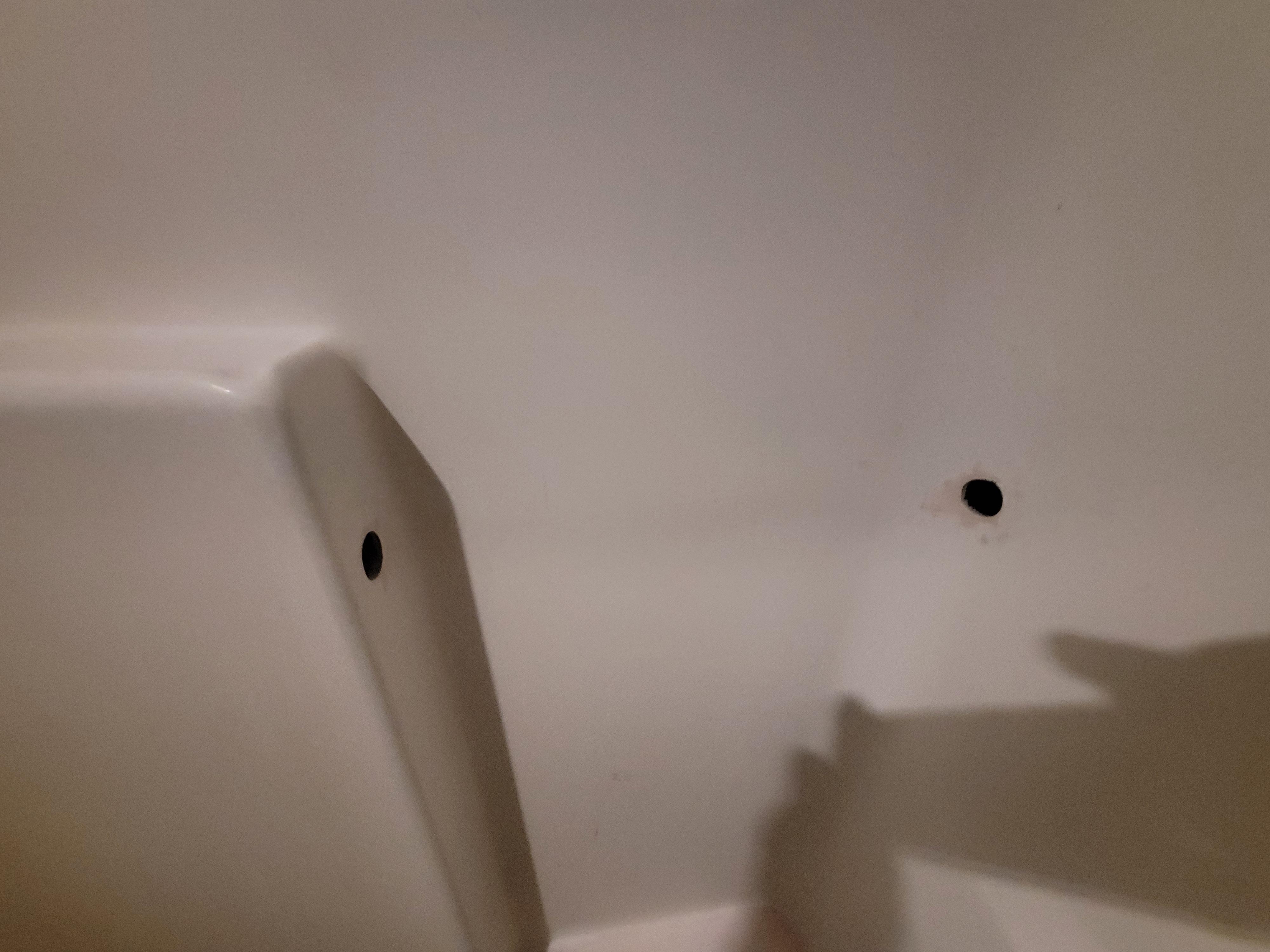 Holes in the shower