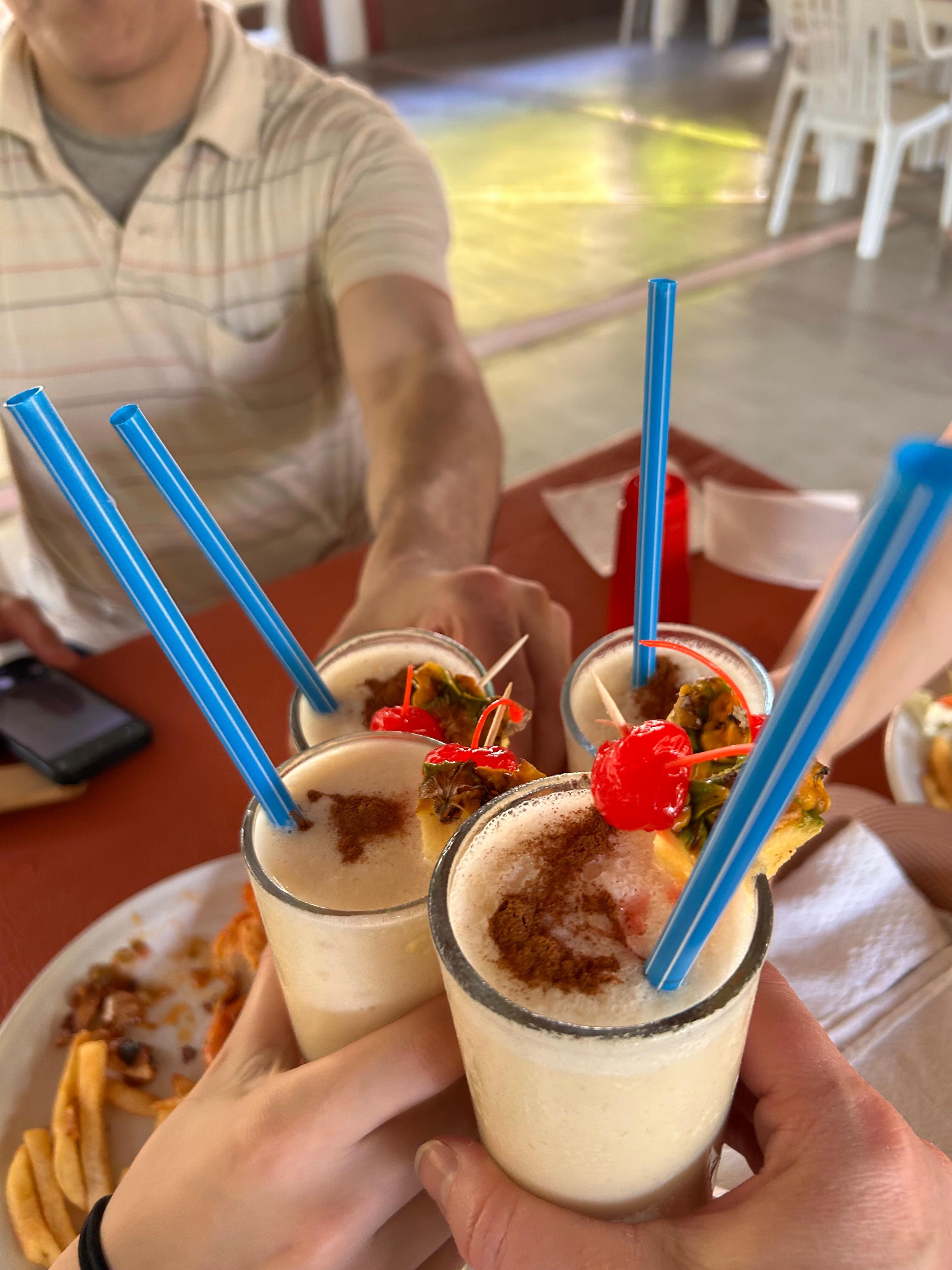 Delicious piña coladas!