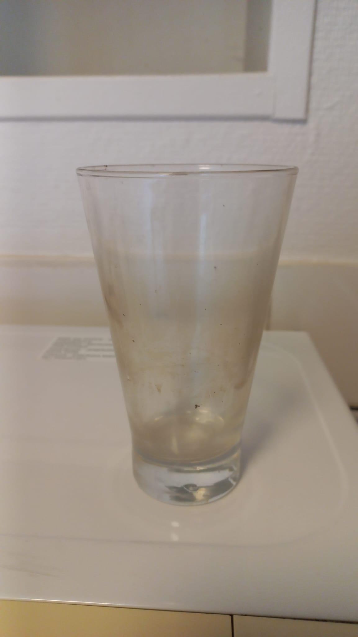 A glass to drink water