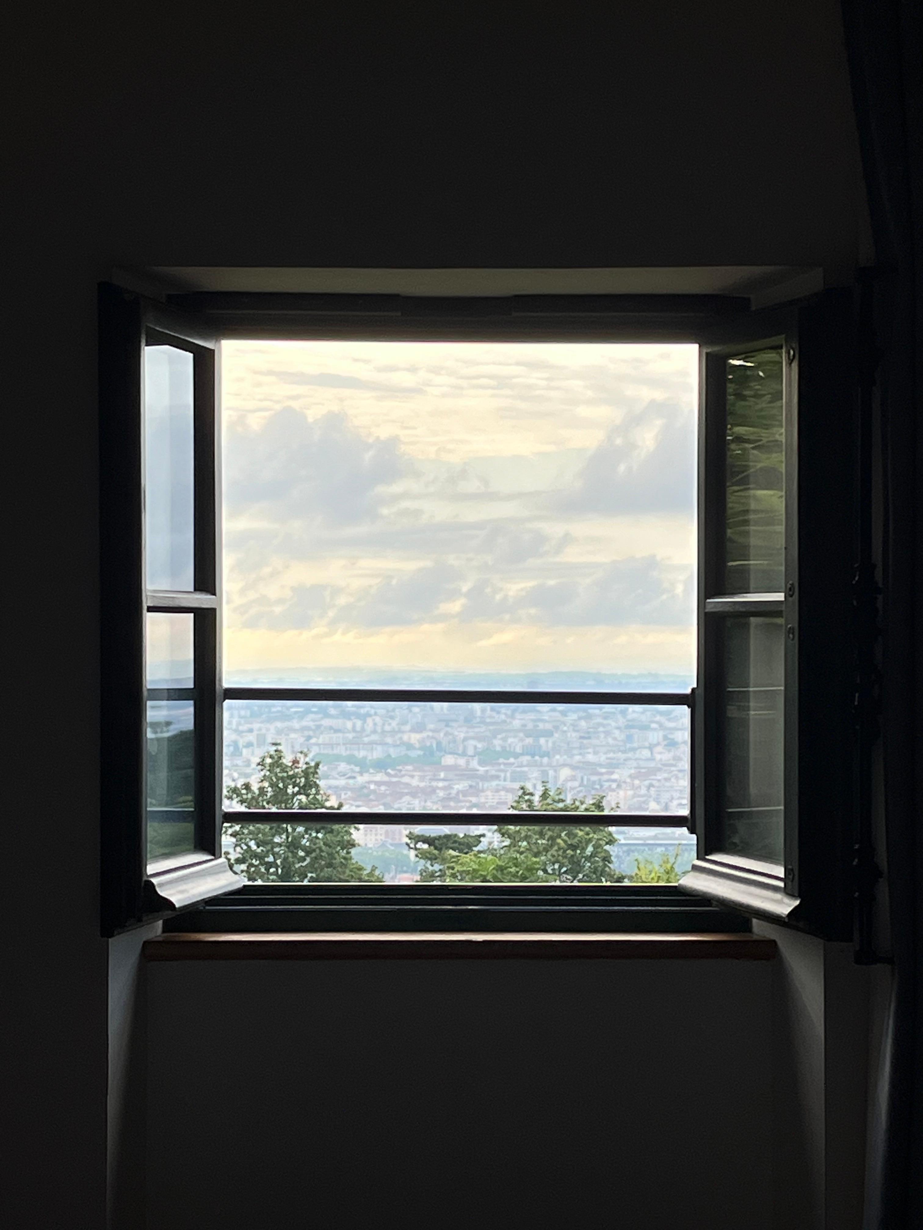 Utsikt over Lyon fra rommet