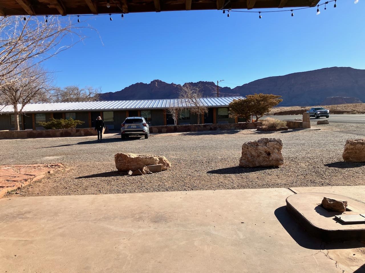 View of motel from Check in building.