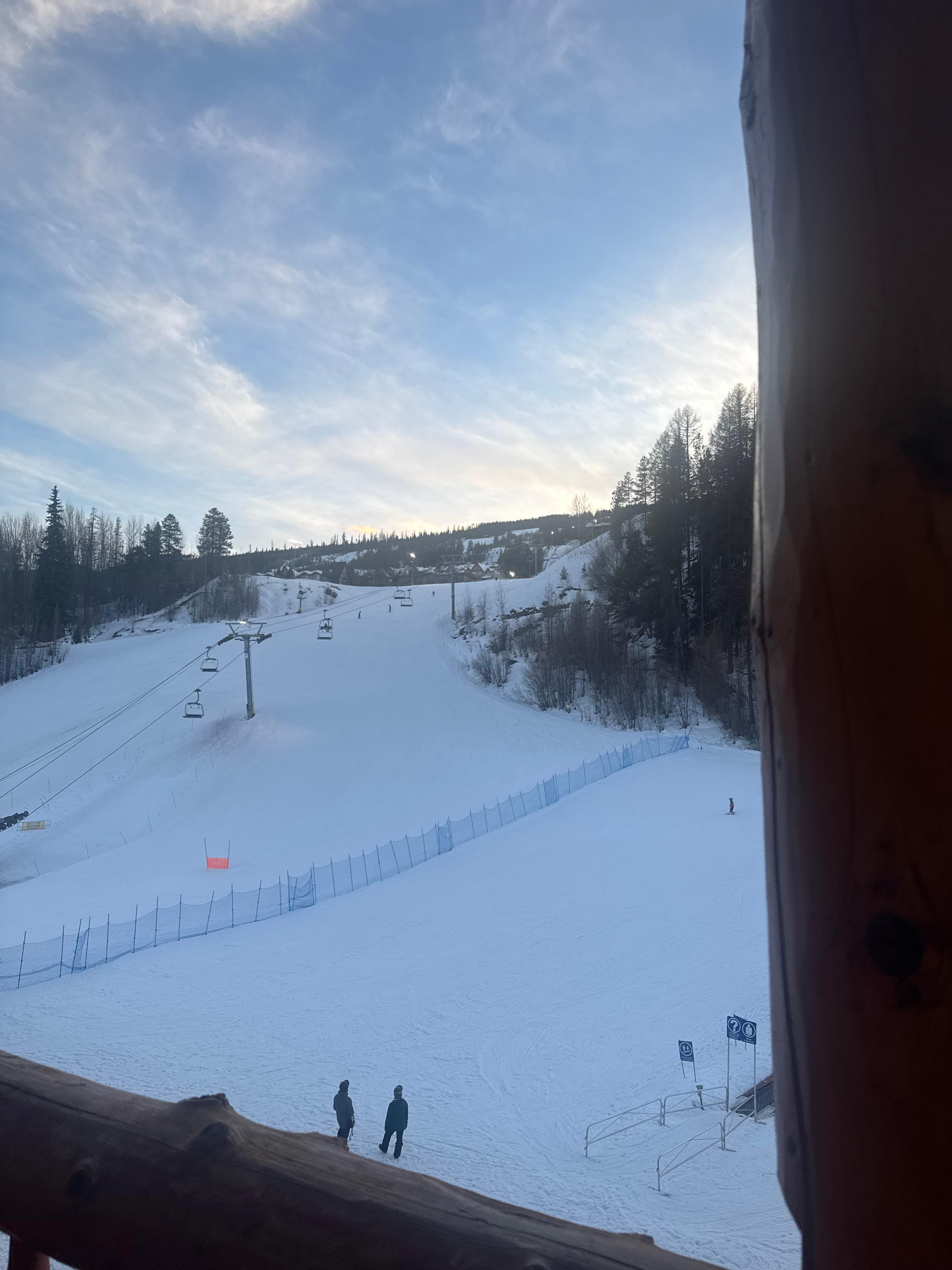 Great having a room right on the slope