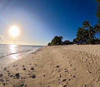 View towards resort