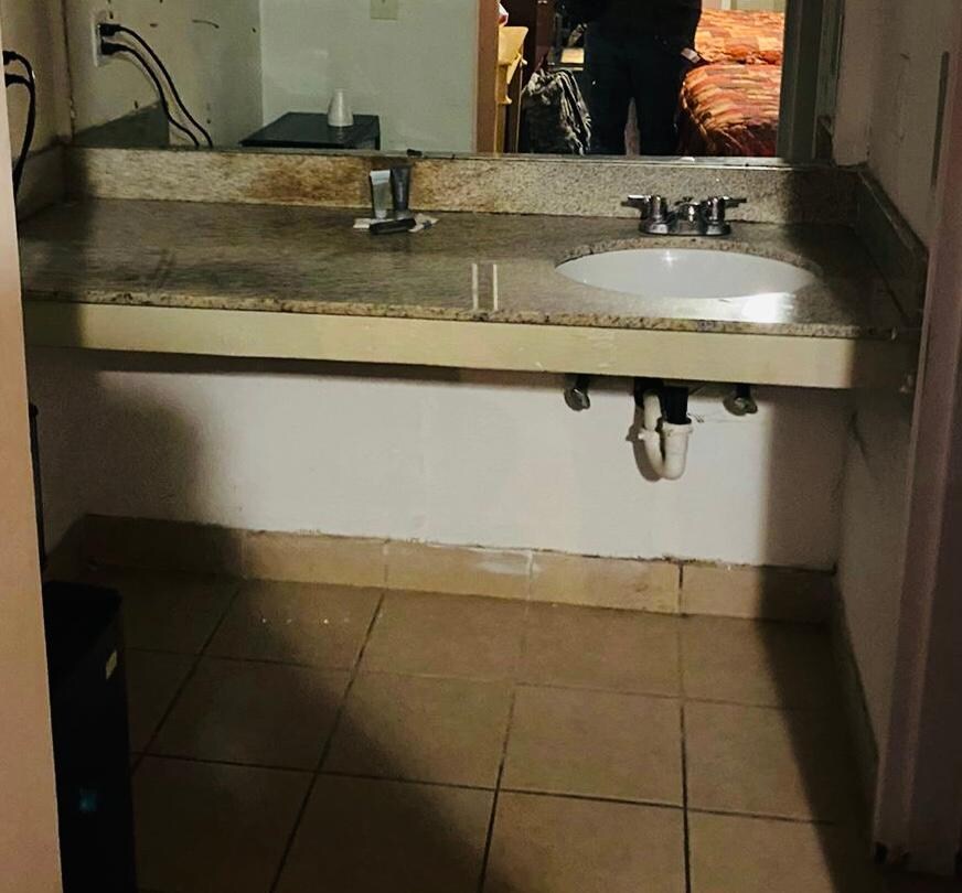 Pueden ver la suciedad por arriba y por abajo.