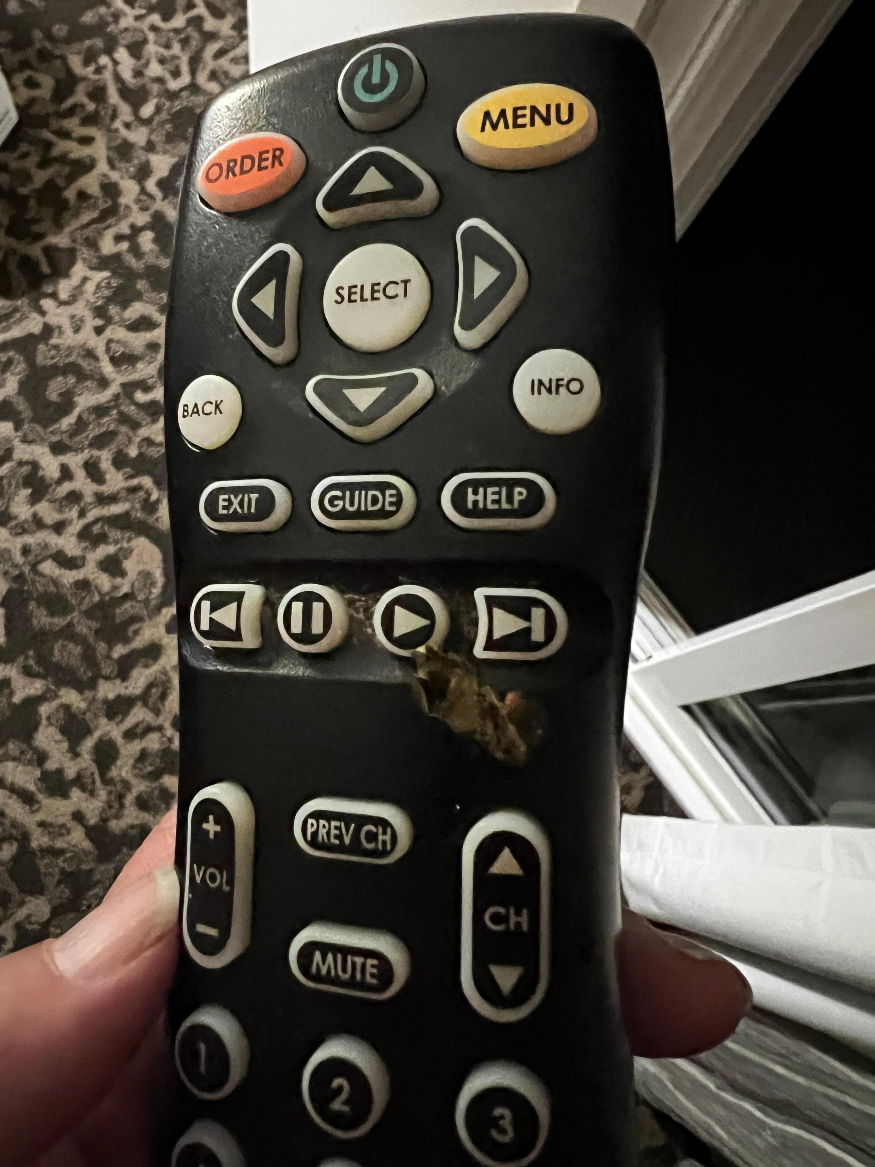 Dirty remote 